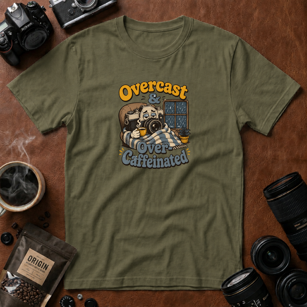 Overcast & Over Caffeinated T-shirt