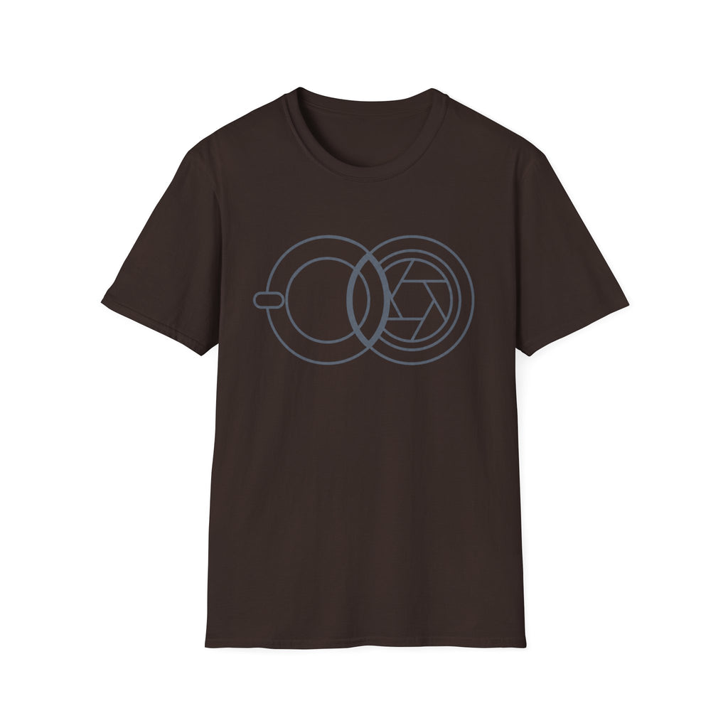 Geometric Cup & Lens Line T-Shirt