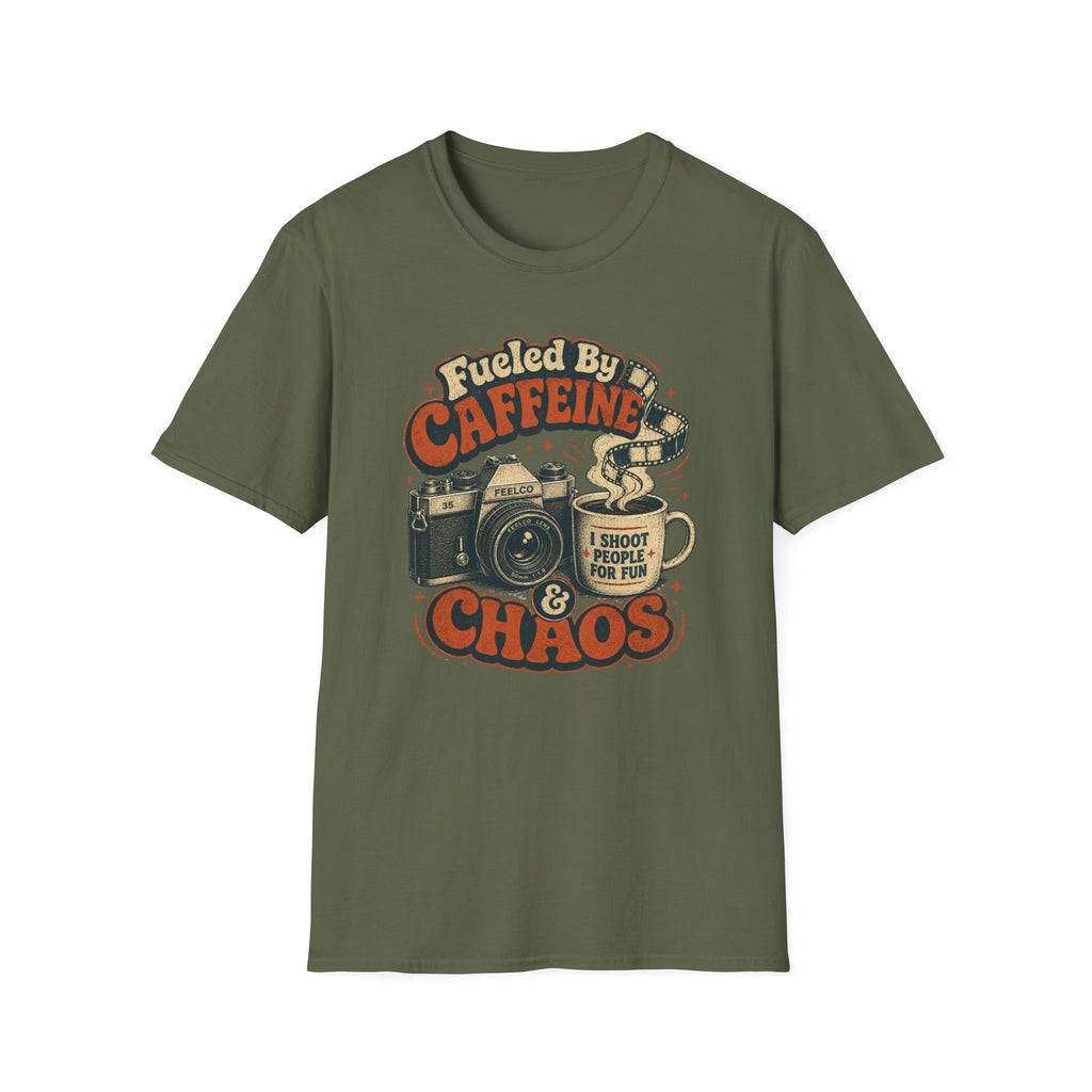 Fueled By Caffeine & Chaos T-Shirt