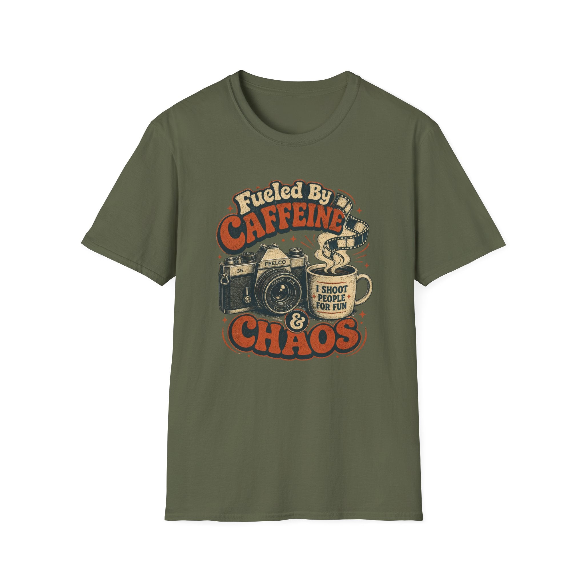 Fueled By Caffeine & Chaos T-Shirt
