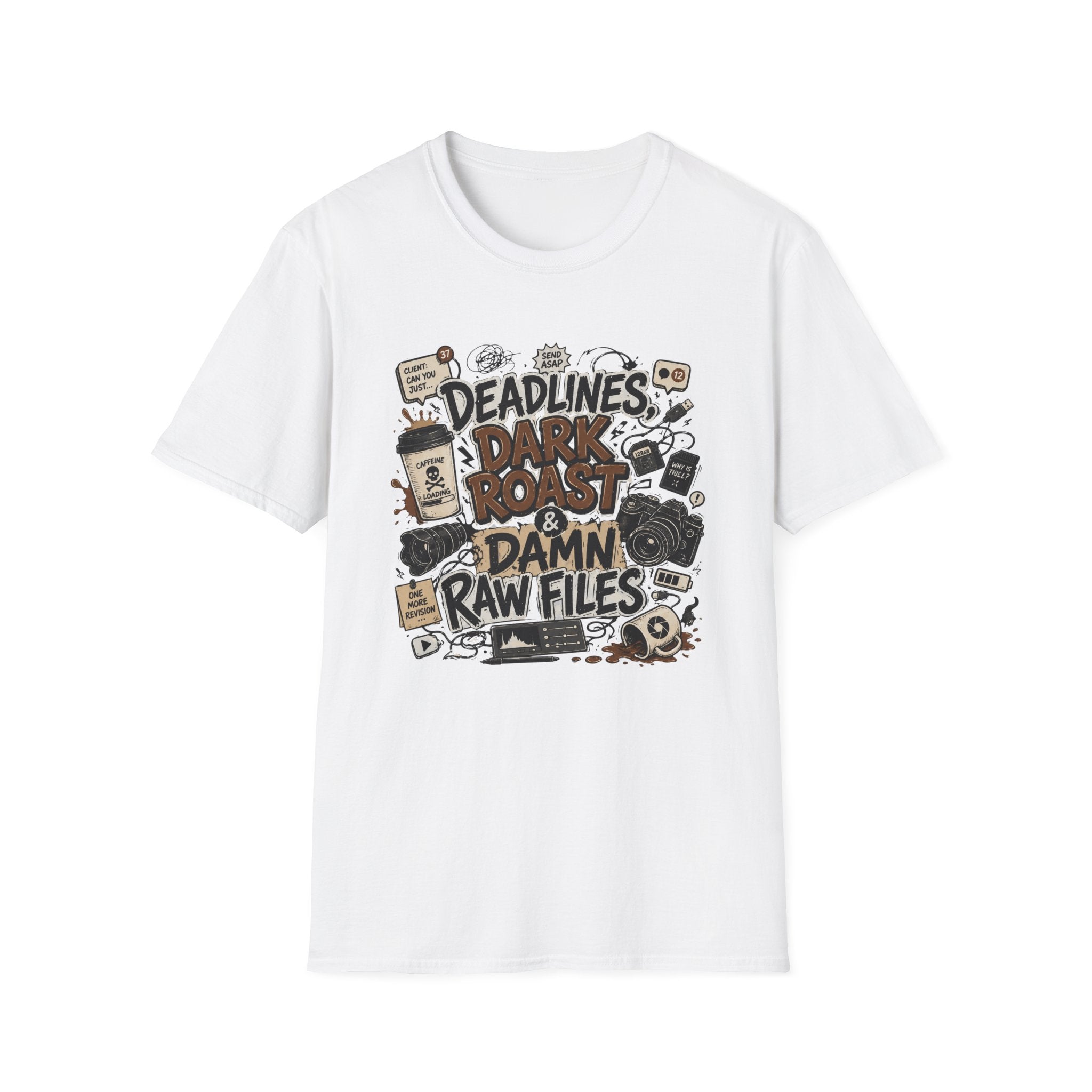 Deadlines Dark Roast & Damn Raw Files T-Shirt