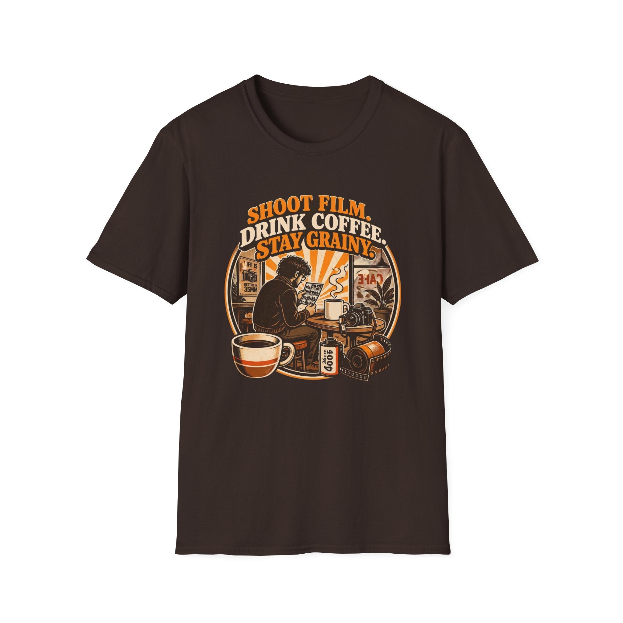 Shoot Film Drink Coffee Stay Grainy T-Shirt