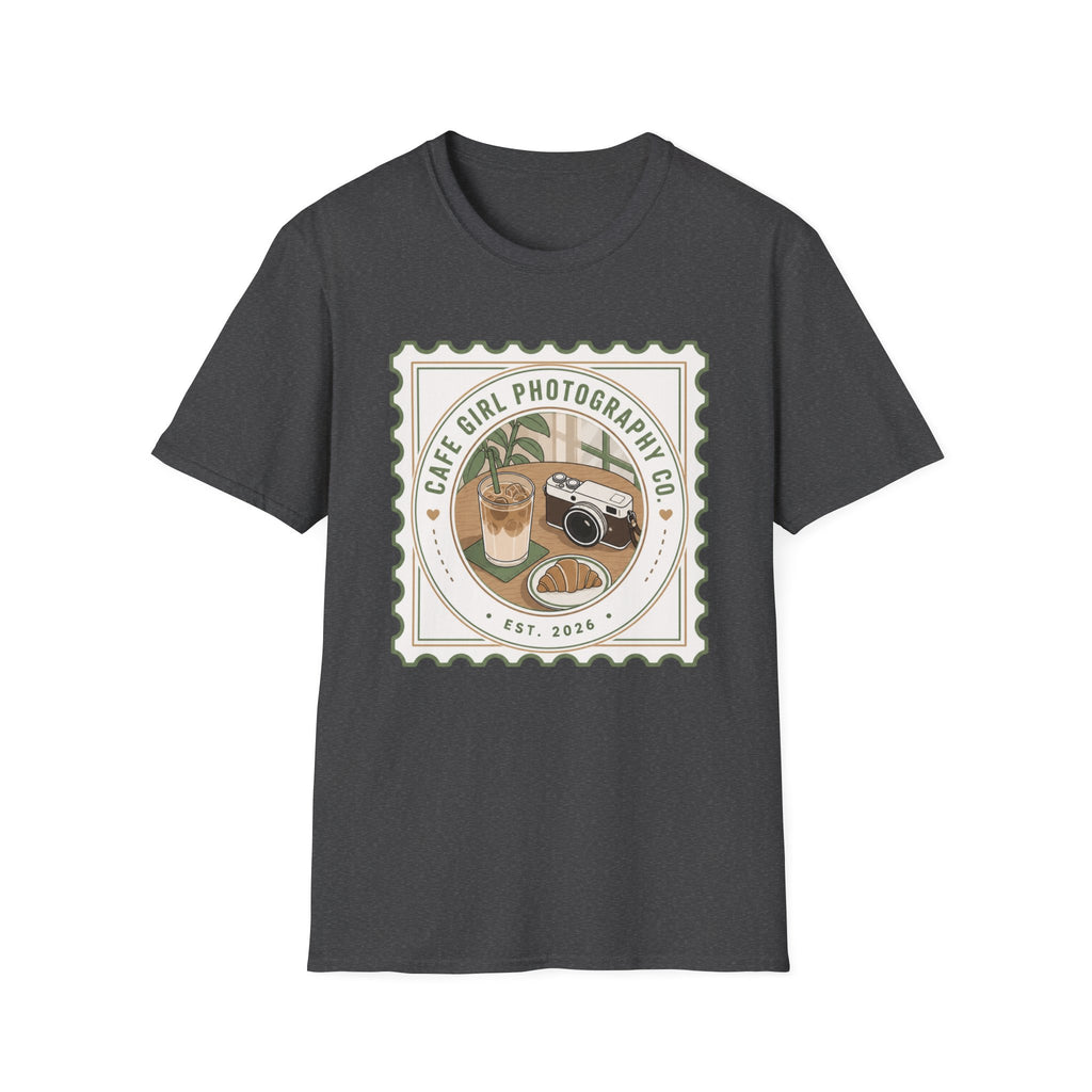 Cafe Girl Photography Badge T-shirt