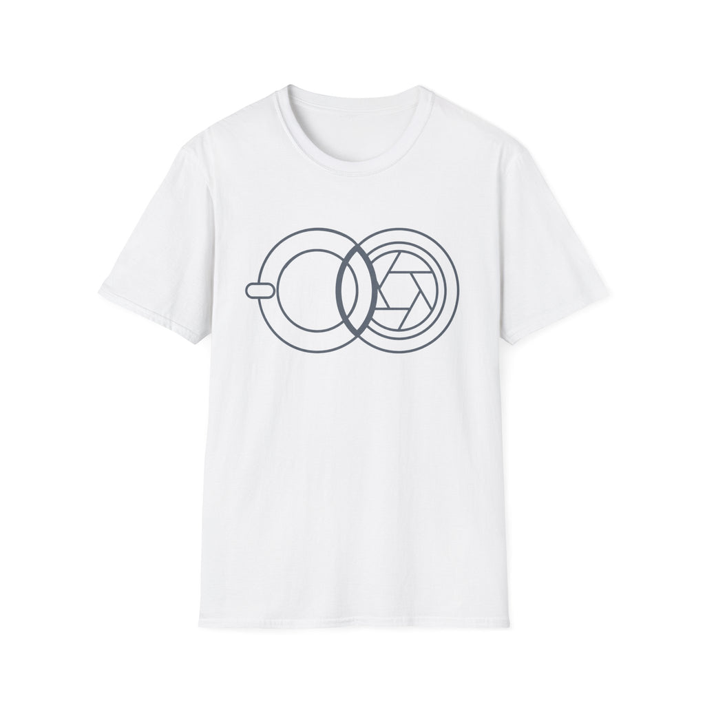 Geometric Cup & Lens Line T-Shirt