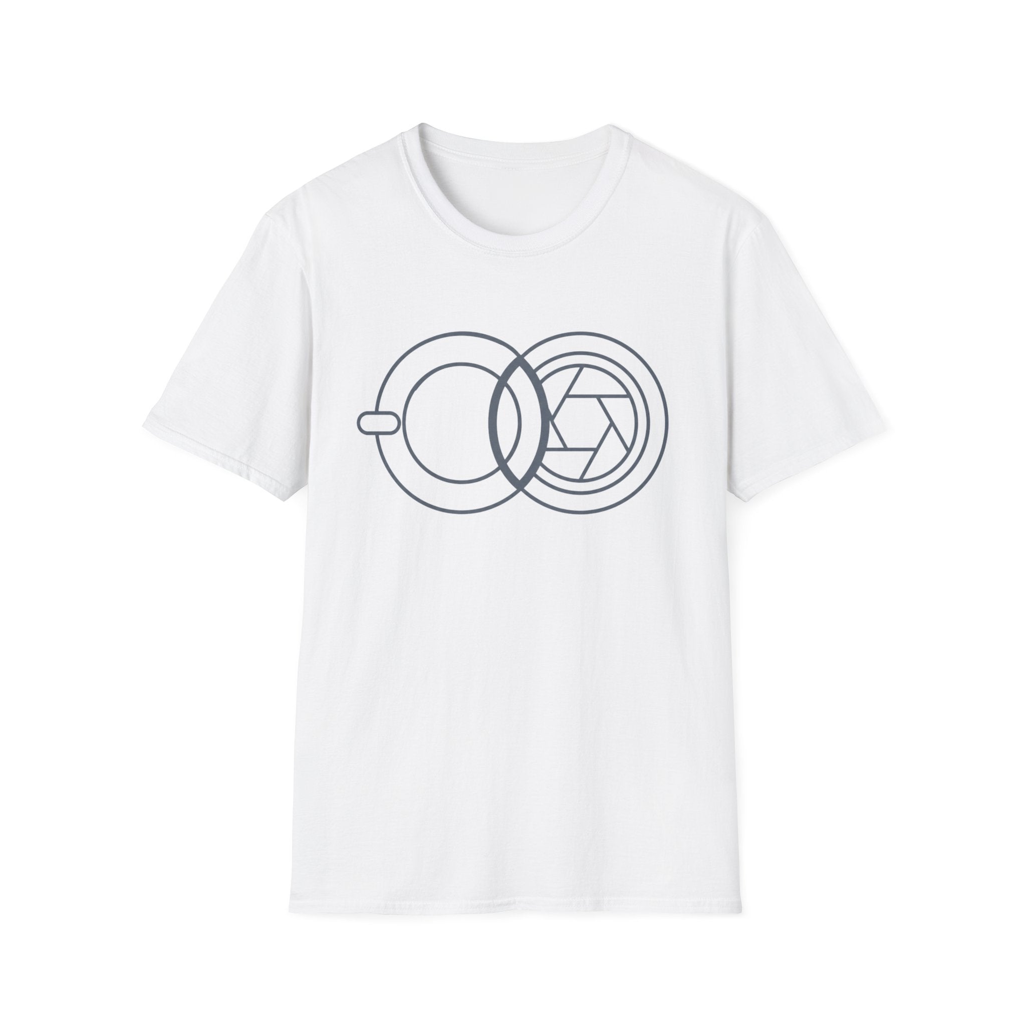Geometric Cup & Lens Line T-Shirt