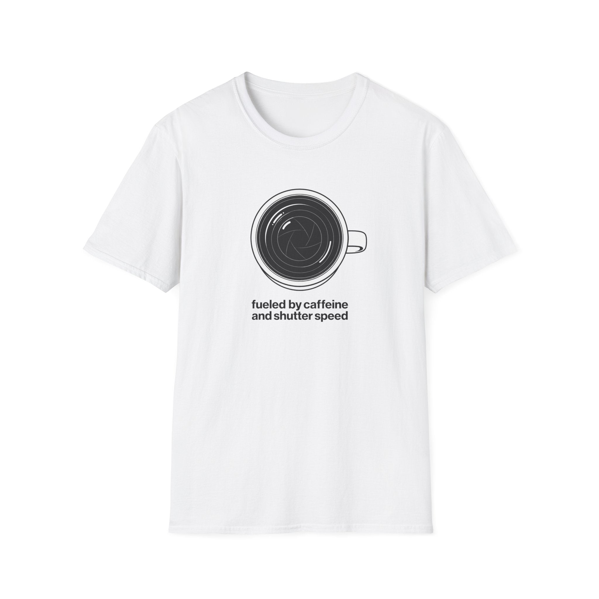 Fuelled by caffeine and shutter speed T-shirt