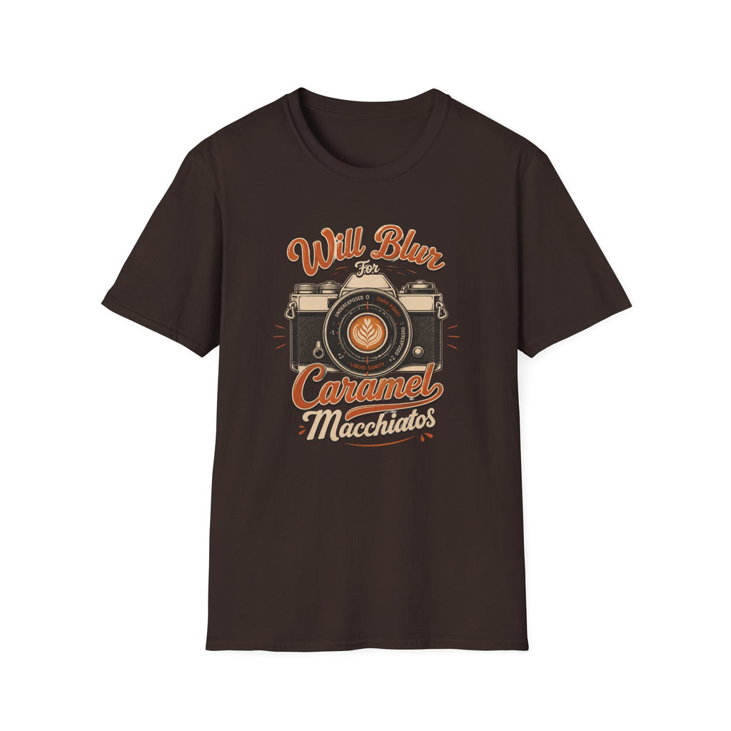 Will Blur For Caramel Macchiatos T-shirt