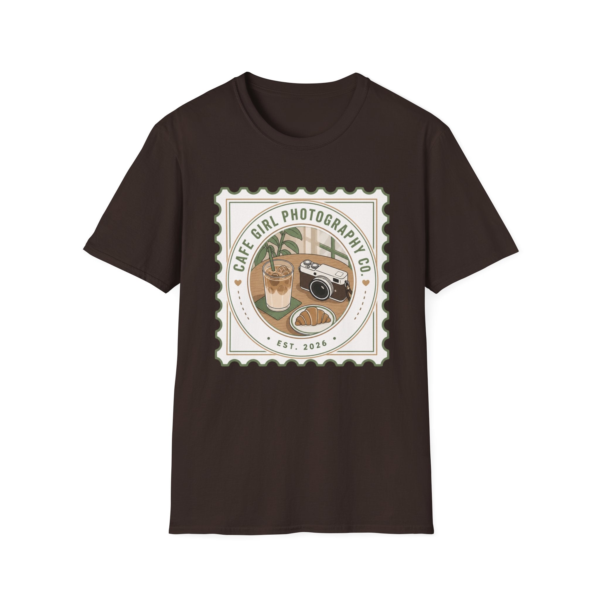Cafe Girl Photography Badge T-shirt