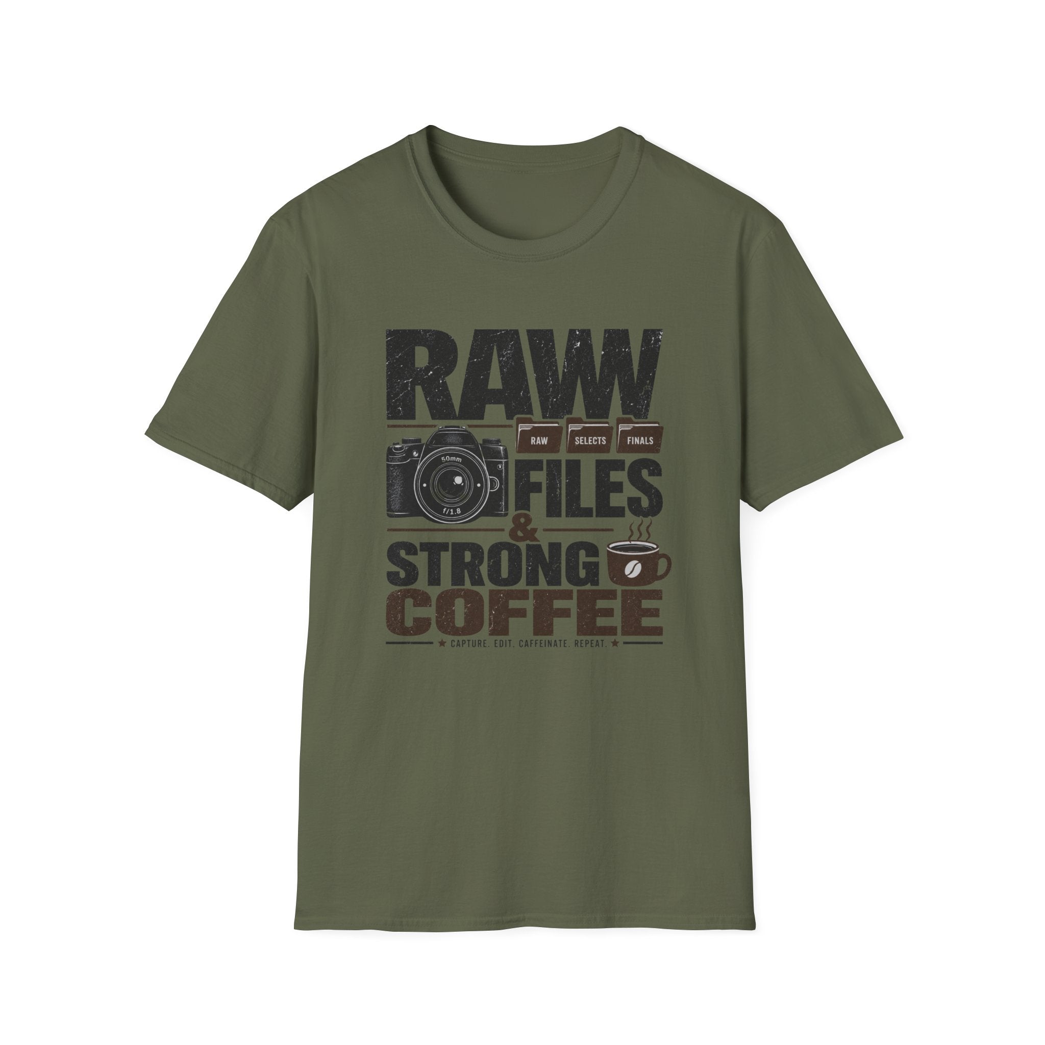 Raw Files & Strong Coffee T-Shirt