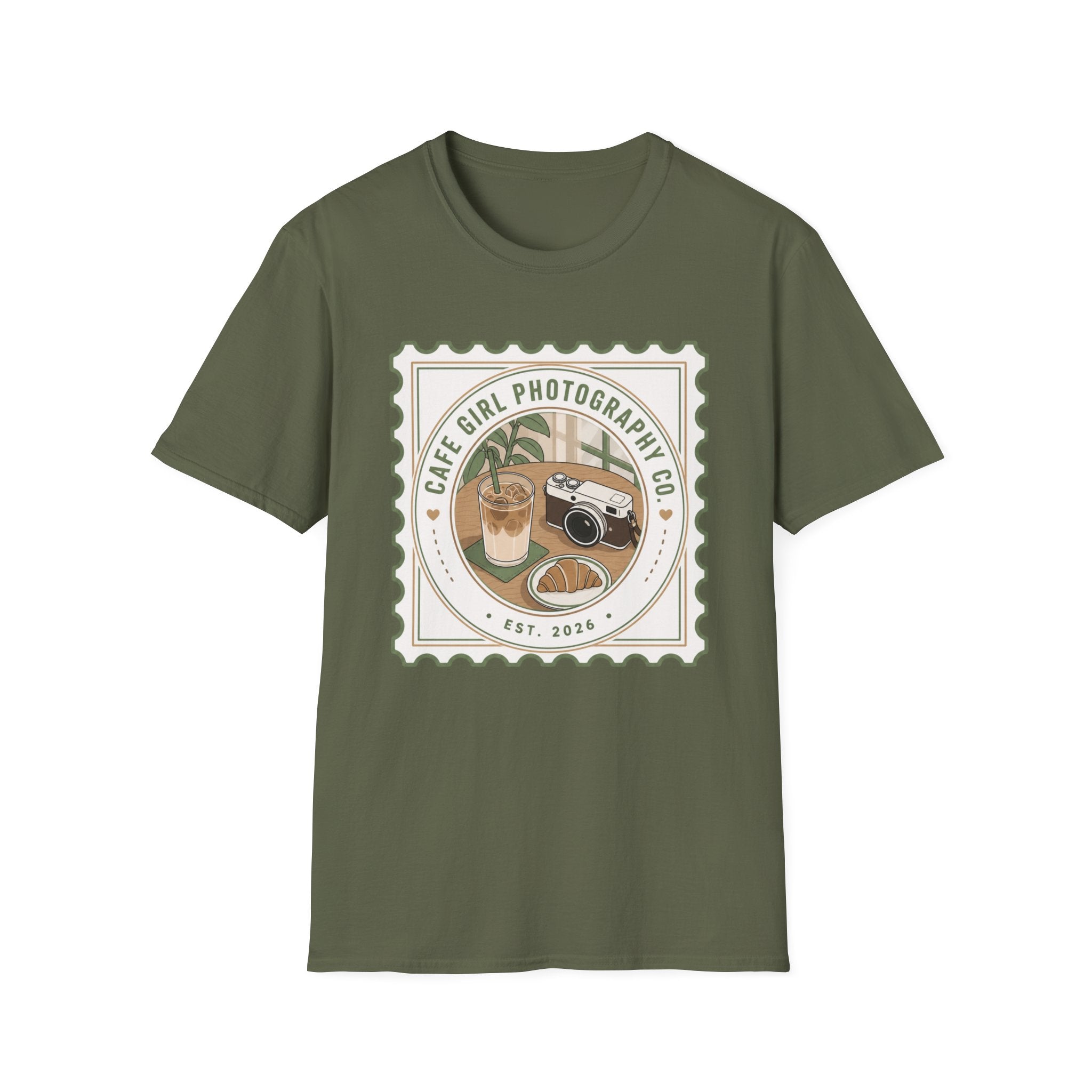 Cafe Girl Photography Badge T-shirt
