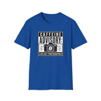 Caffeine Advisory Explicit Photographer T-shirt