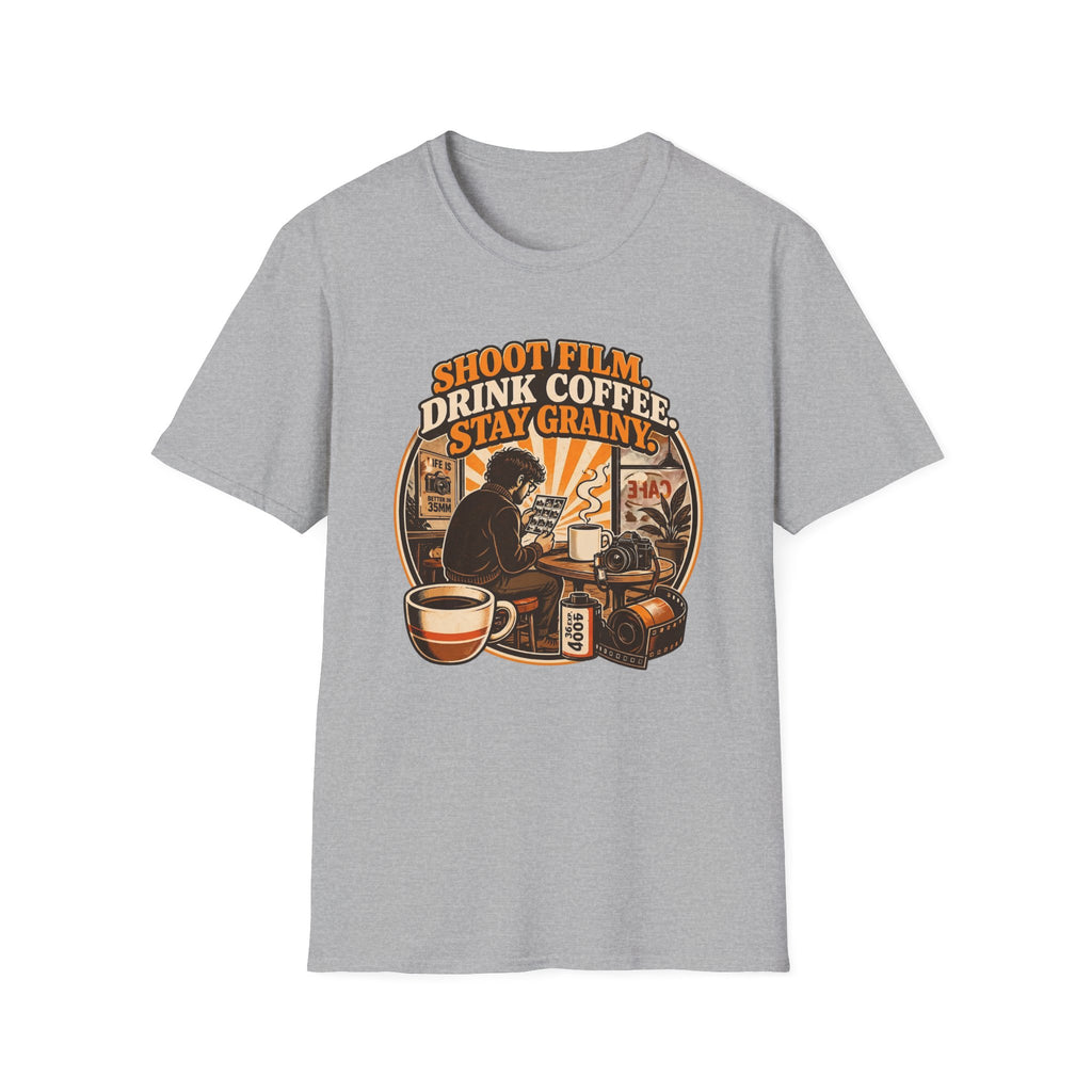 Shoot Film Drink Coffee Stay Grainy T-Shirt