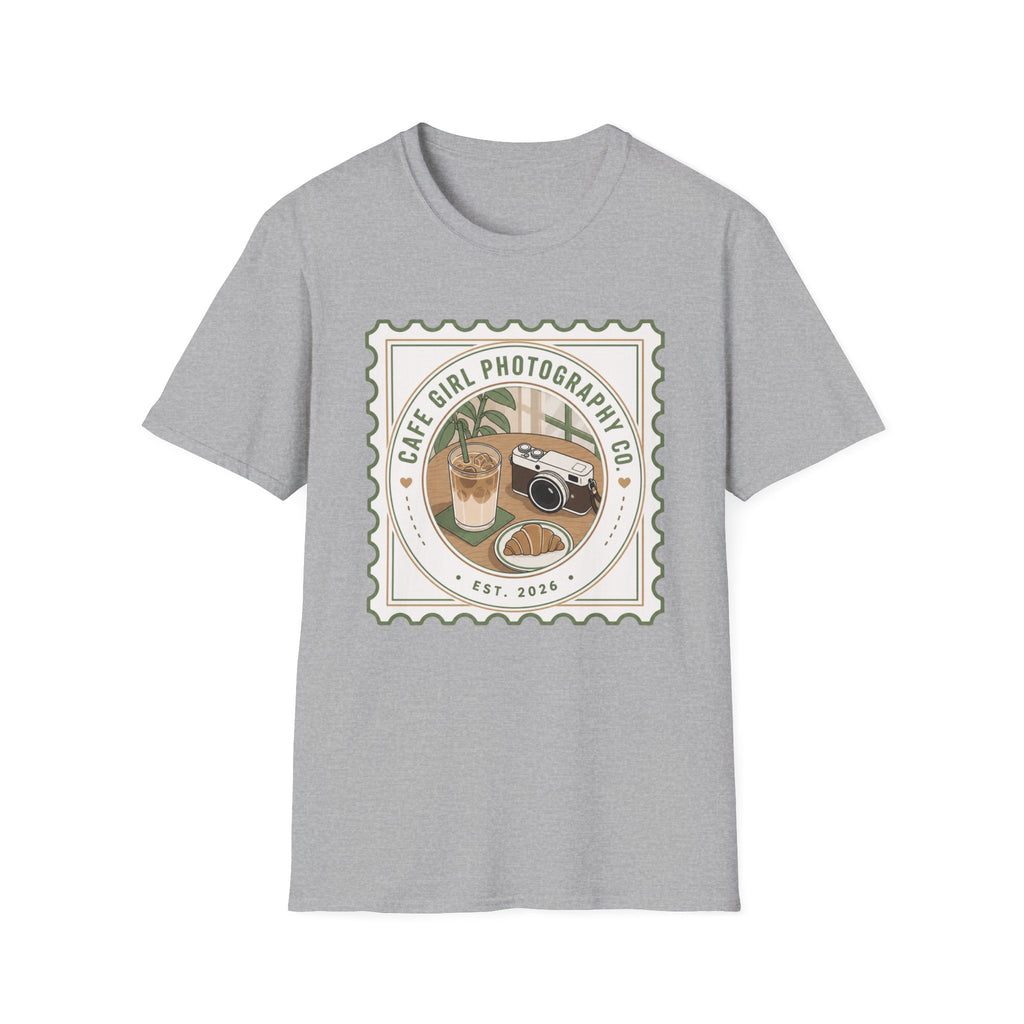 Cafe Girl Photography Badge T-shirt
