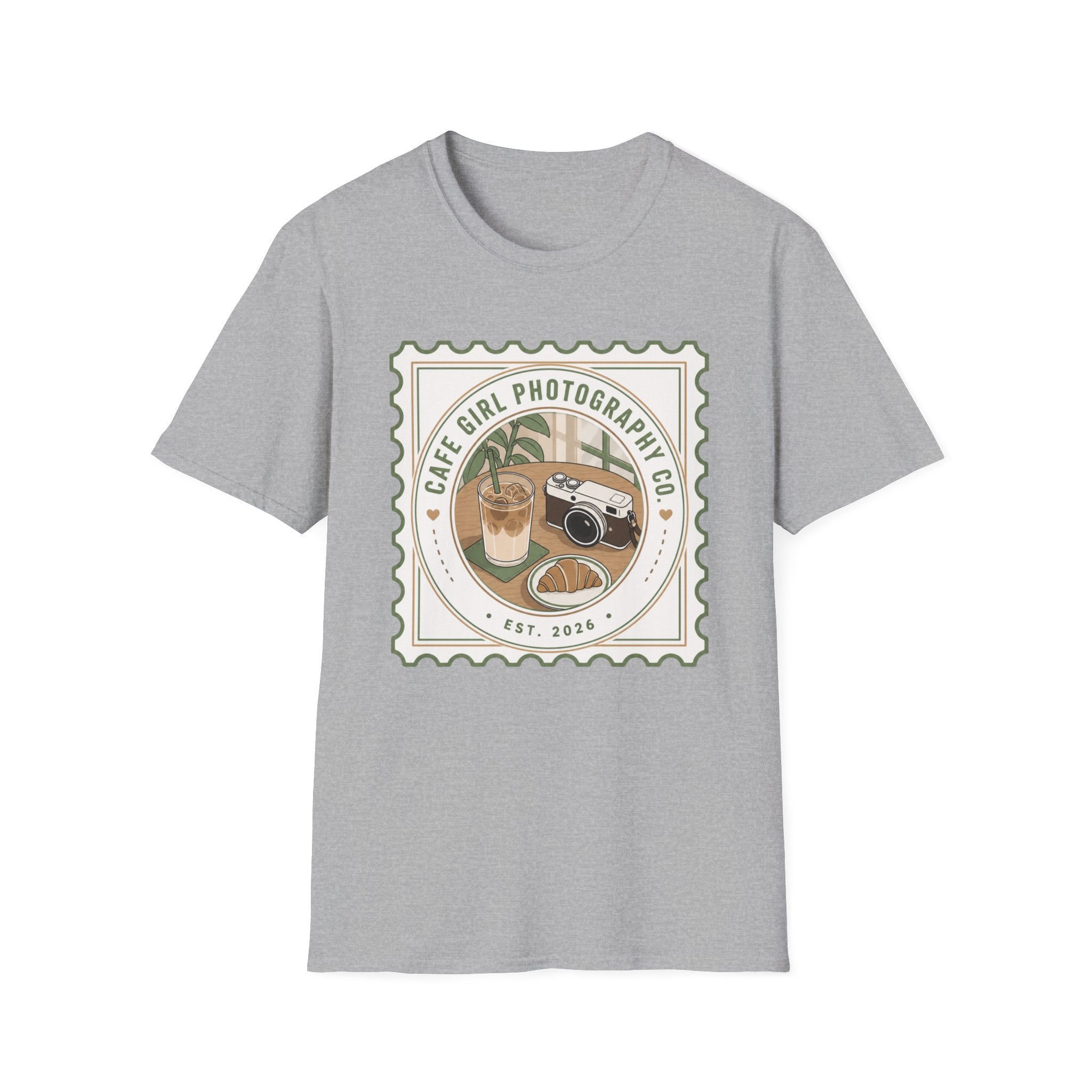 Cafe Girl Photography Badge T-shirt