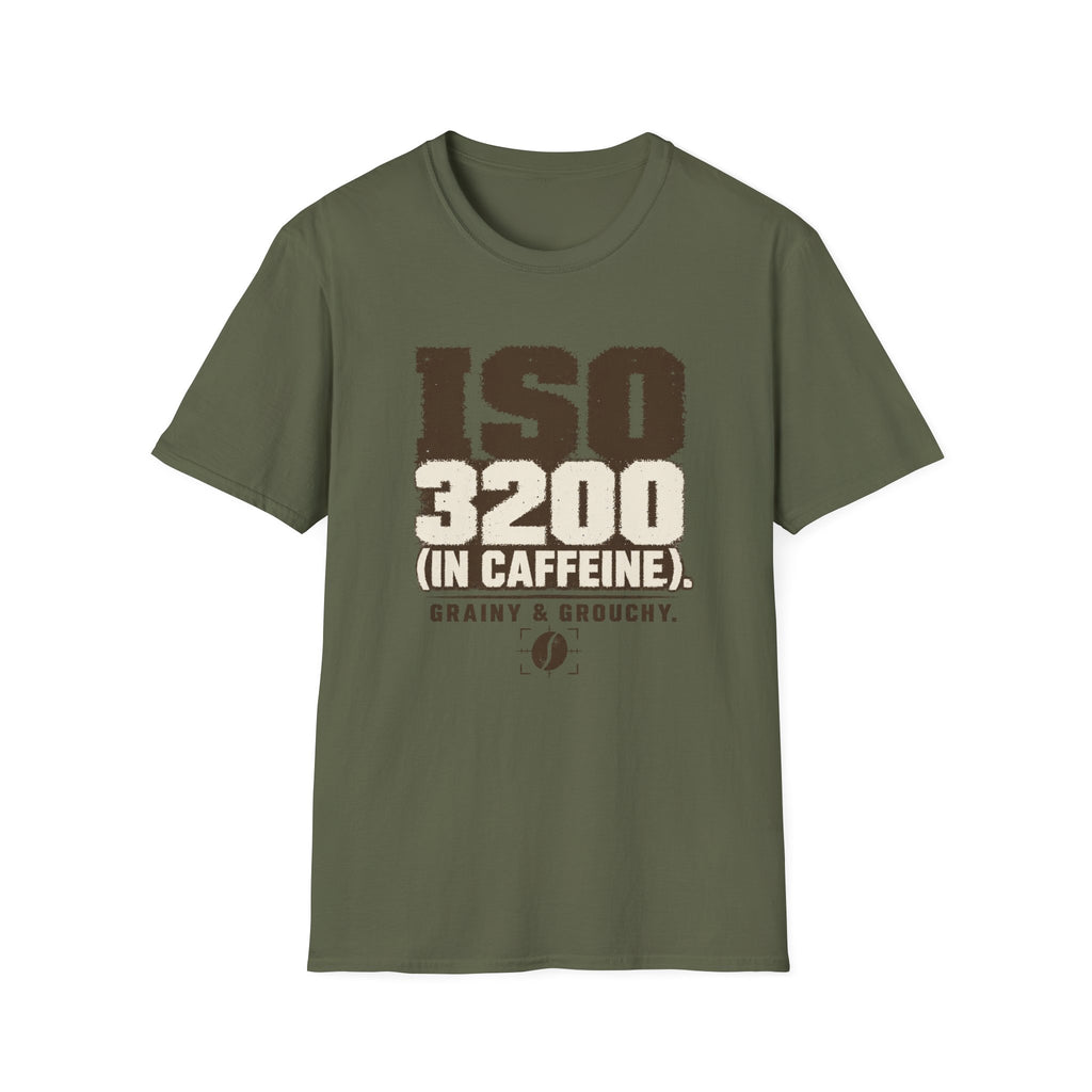 ISO 3200 in Caffeine T-Shirt