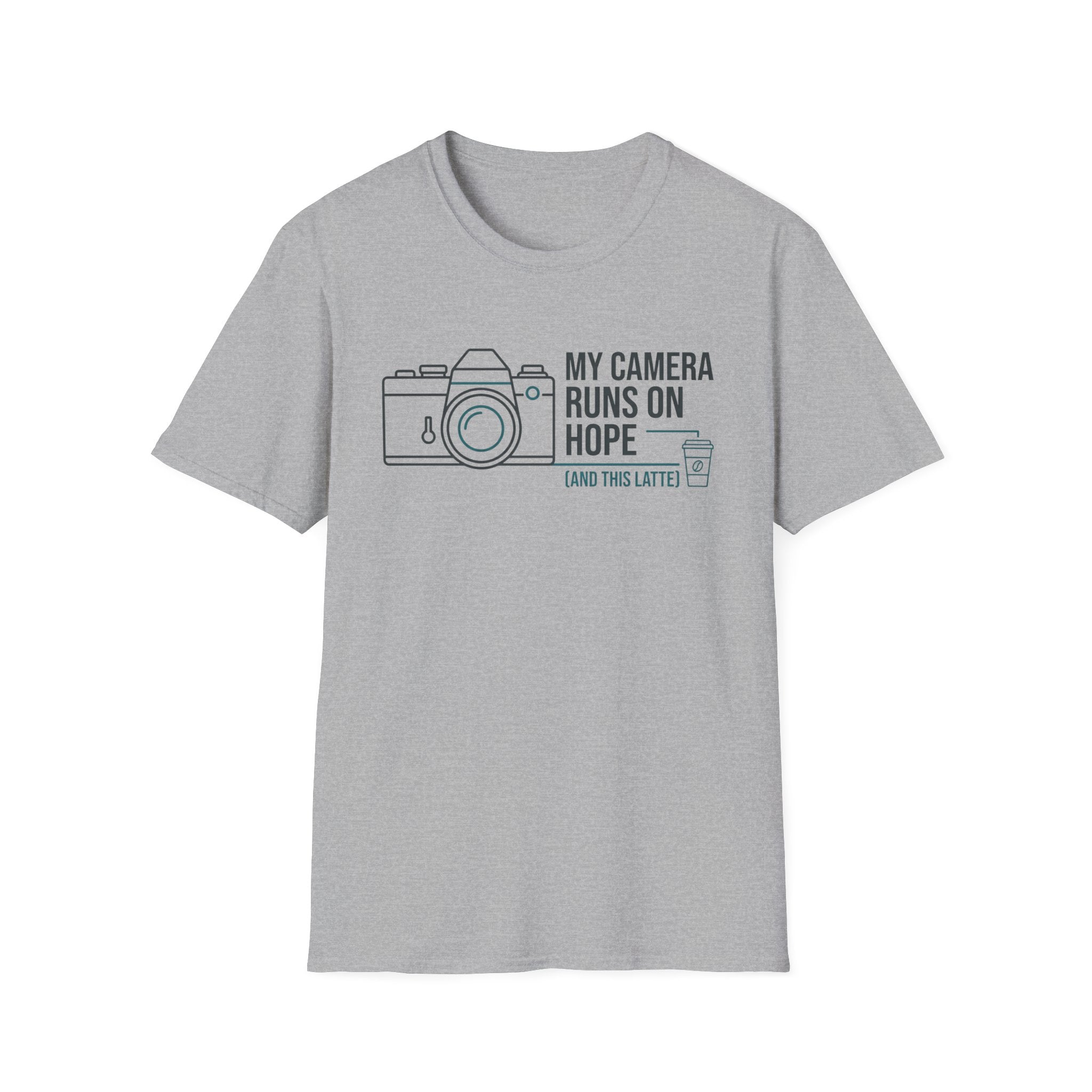 My Camera Runs on Hope & Latte T-Shirt