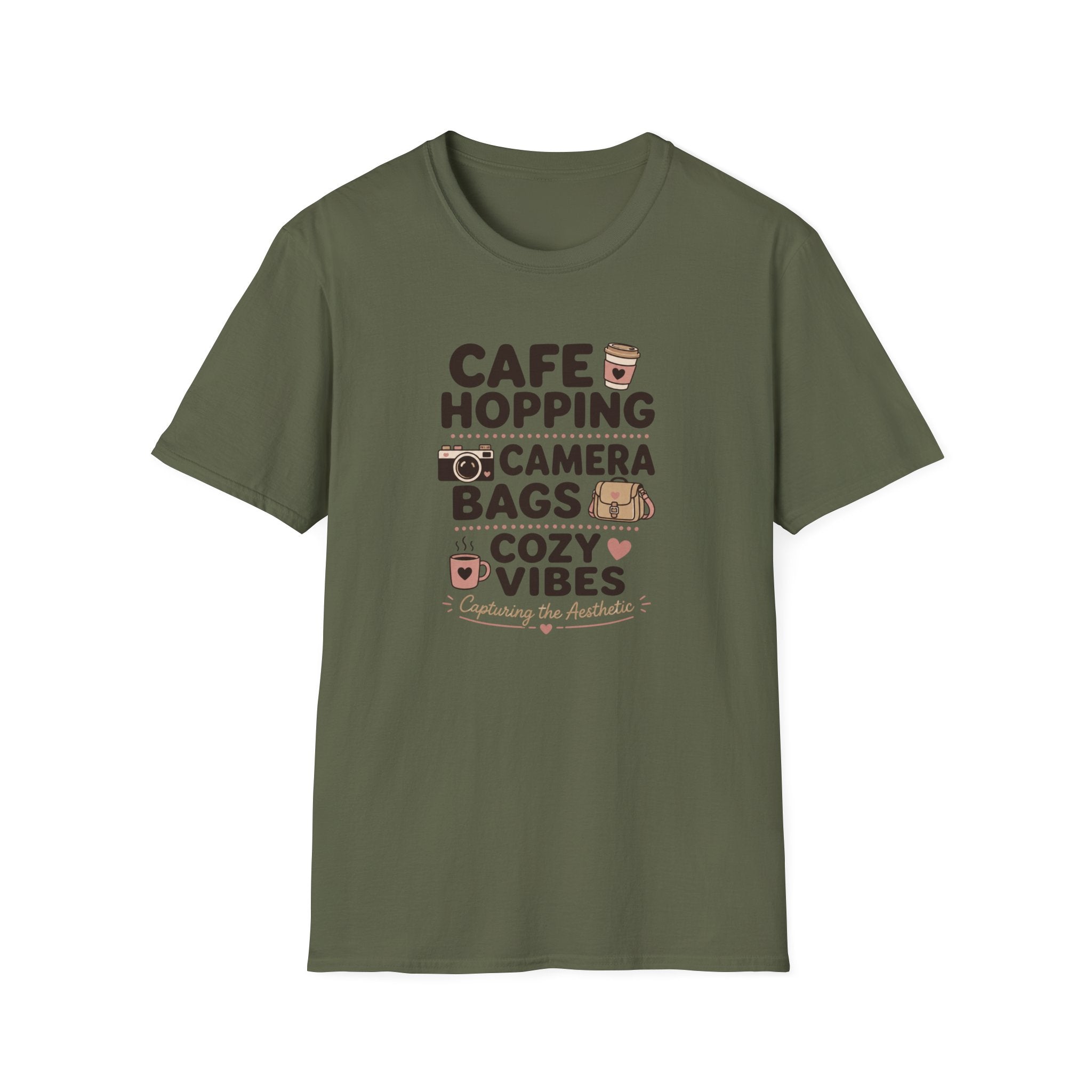 Cafe Hopping and Cozy Vibes T-shirt