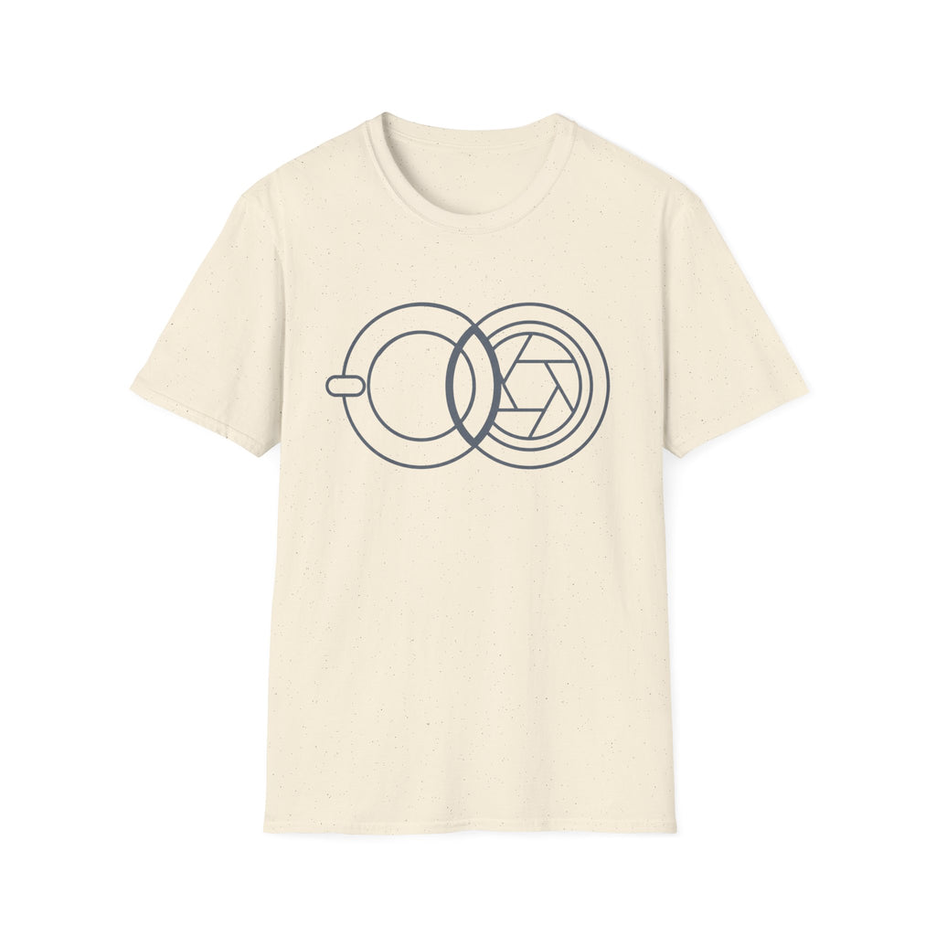 Geometric Cup & Lens Line T-Shirt