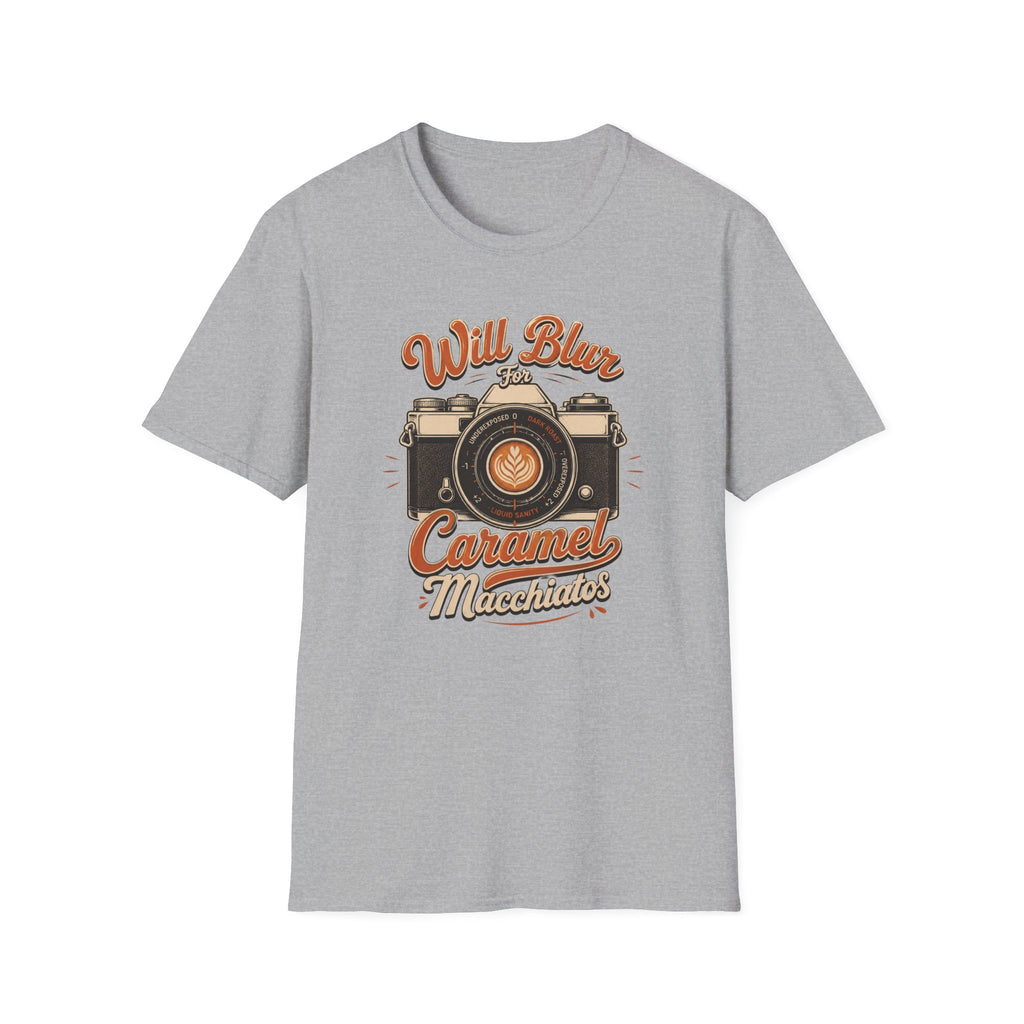 Will Blur For Caramel Macchiatos T-shirt