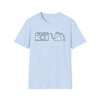 Camera Coffee Line Art T-Shirt