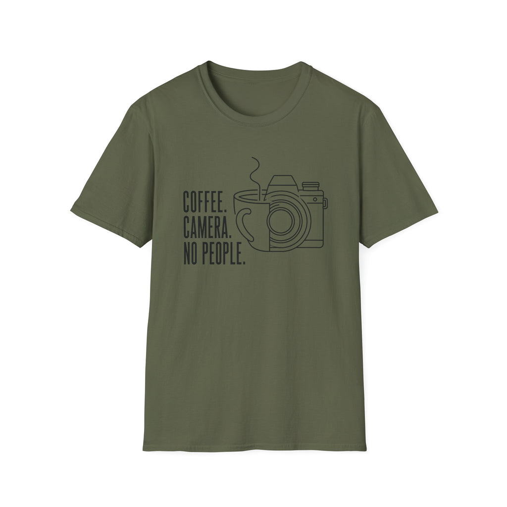Coffee & Camera Fusion Art - T-Shirt