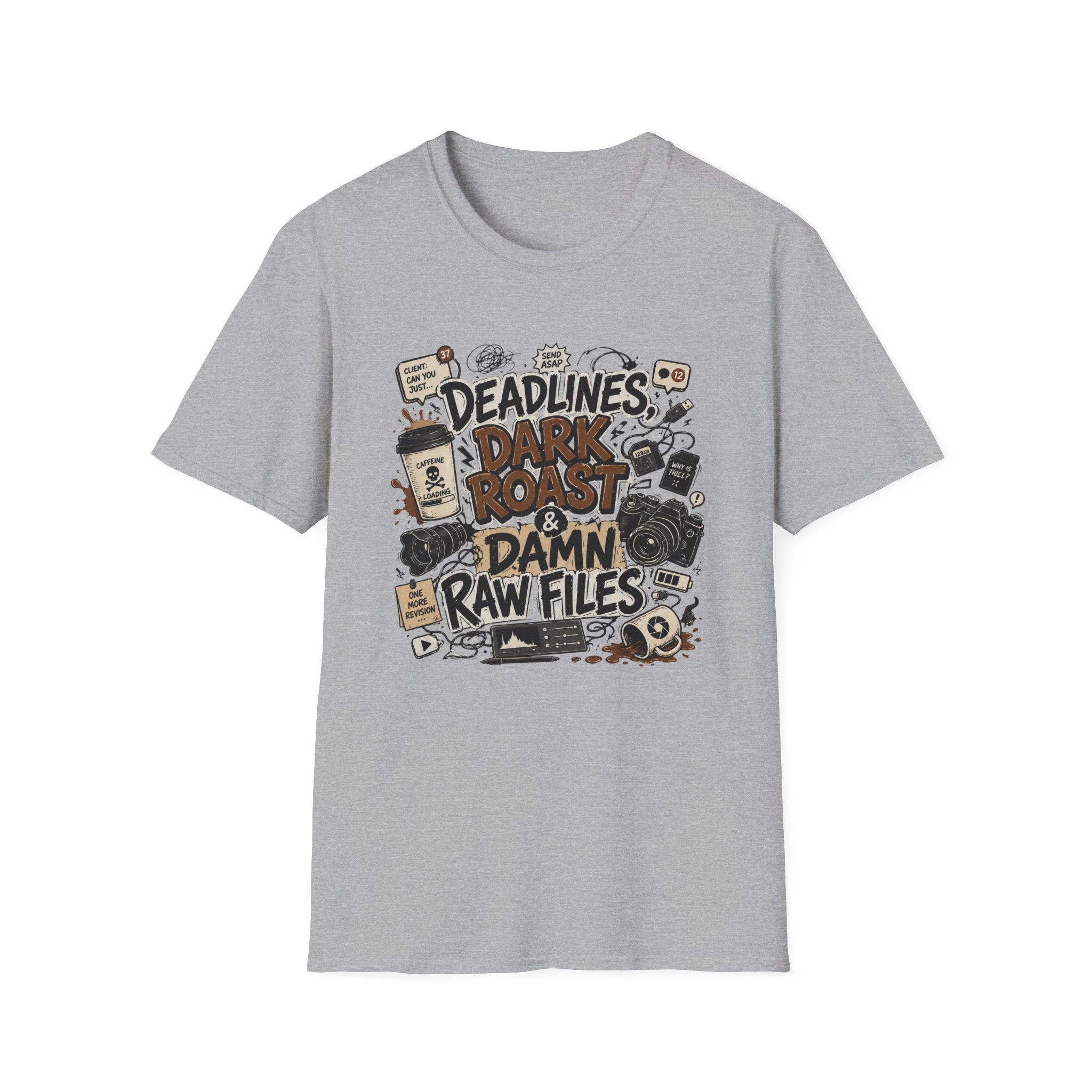 Deadlines Dark Roast & Damn Raw Files T-Shirt