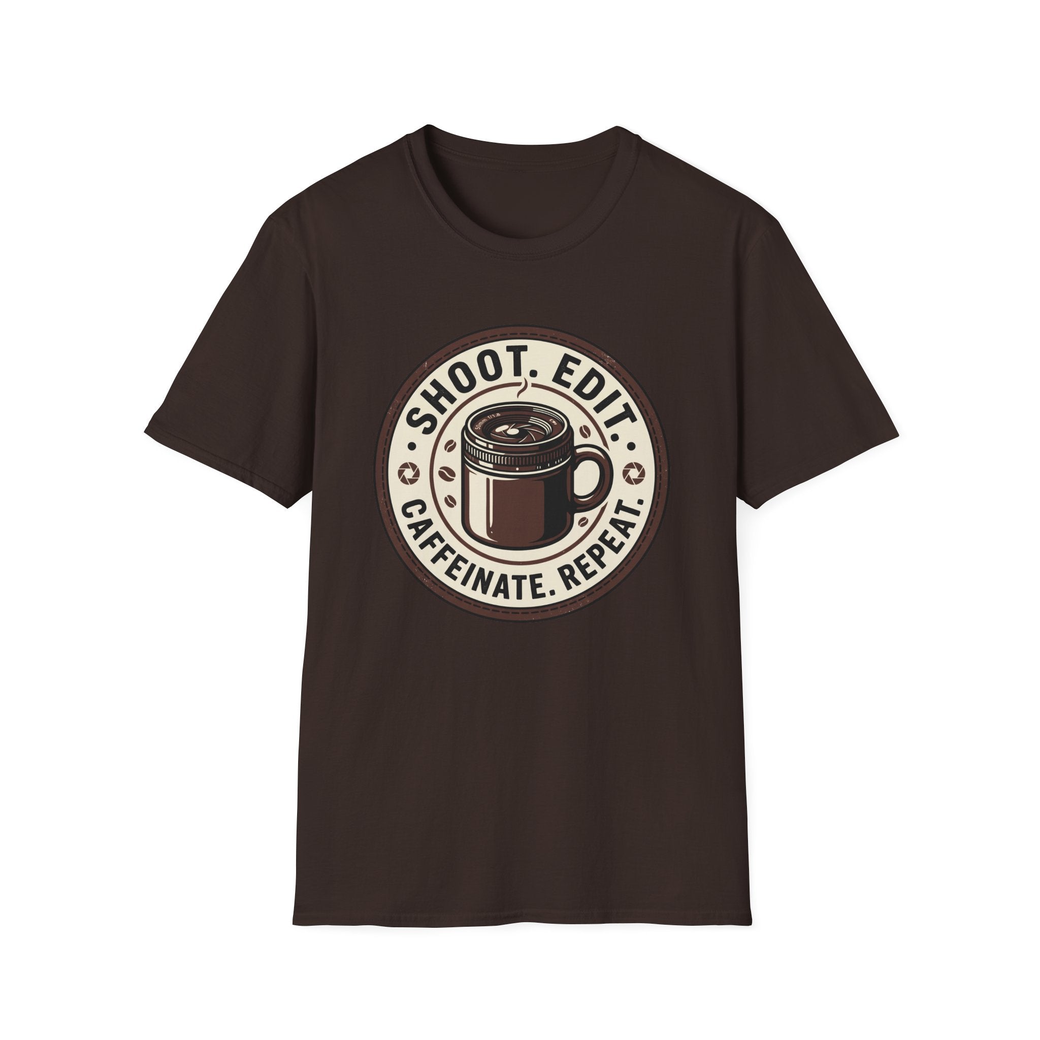 Shoot Edit Caffeinated Repeat T-Shirt
