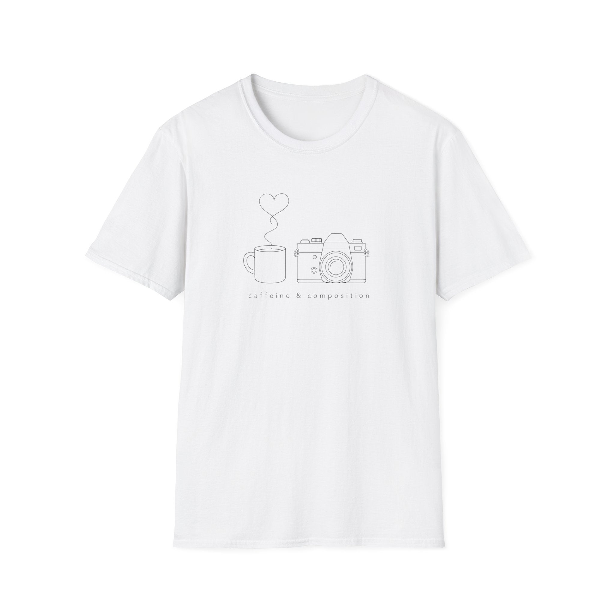 Caffeine & Composition in Minimal Design T-shirt