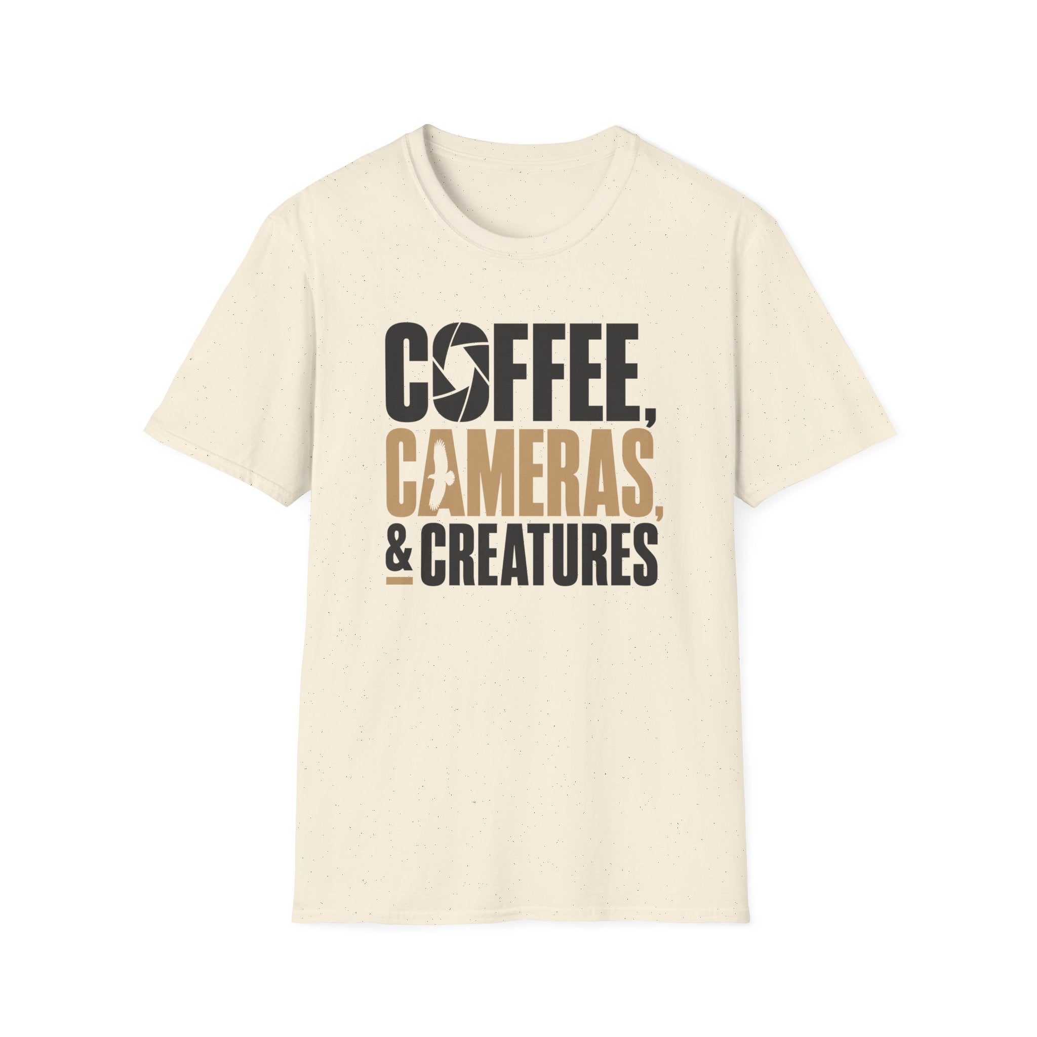 Coffee, Cameras & Creatures T-shirt