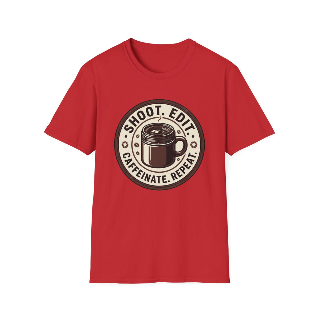Shoot Edit Caffeinated Repeat T-Shirt
