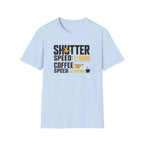 Shutter Speed & Coffee Flow T-shirt