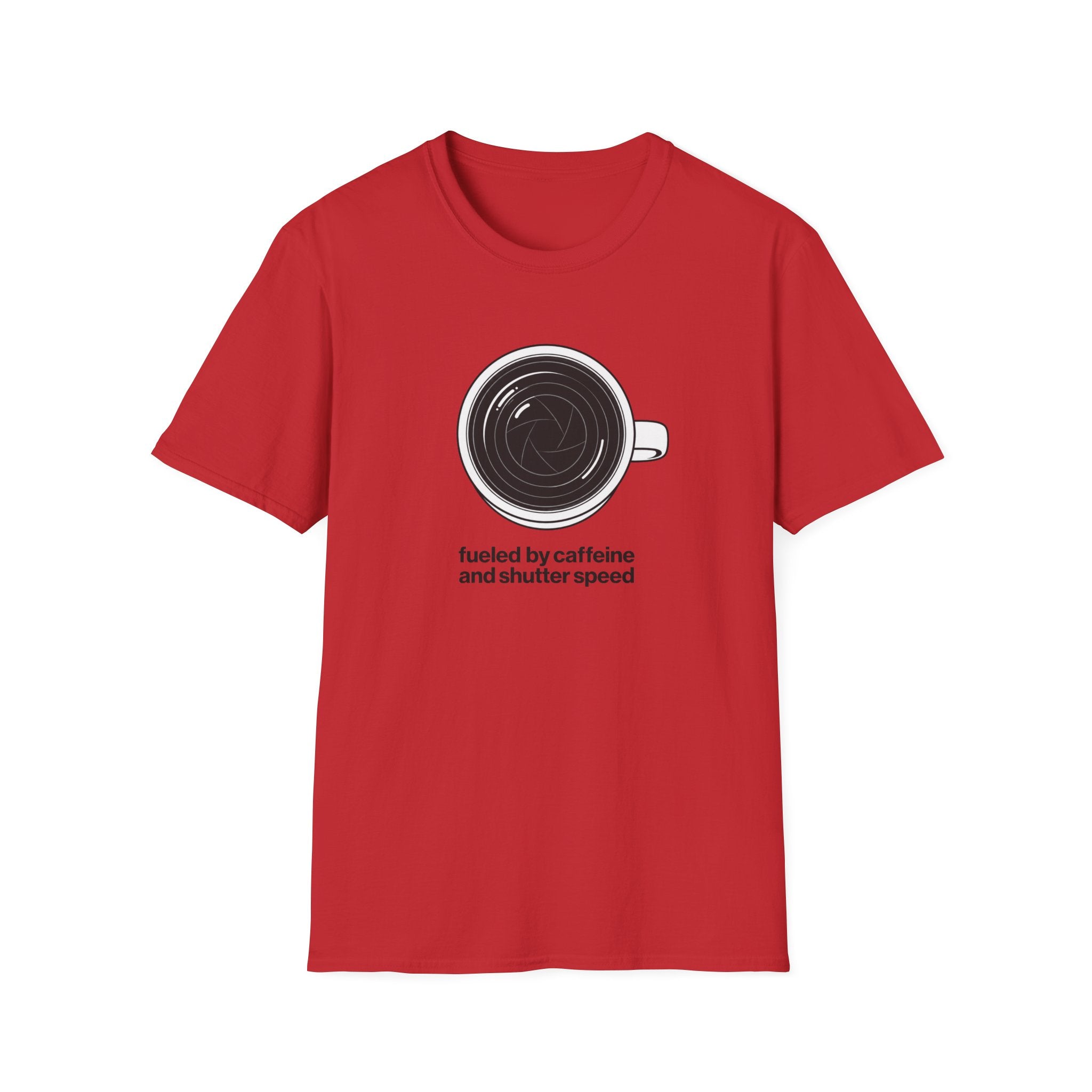 Fuelled by caffeine and shutter speed T-shirt