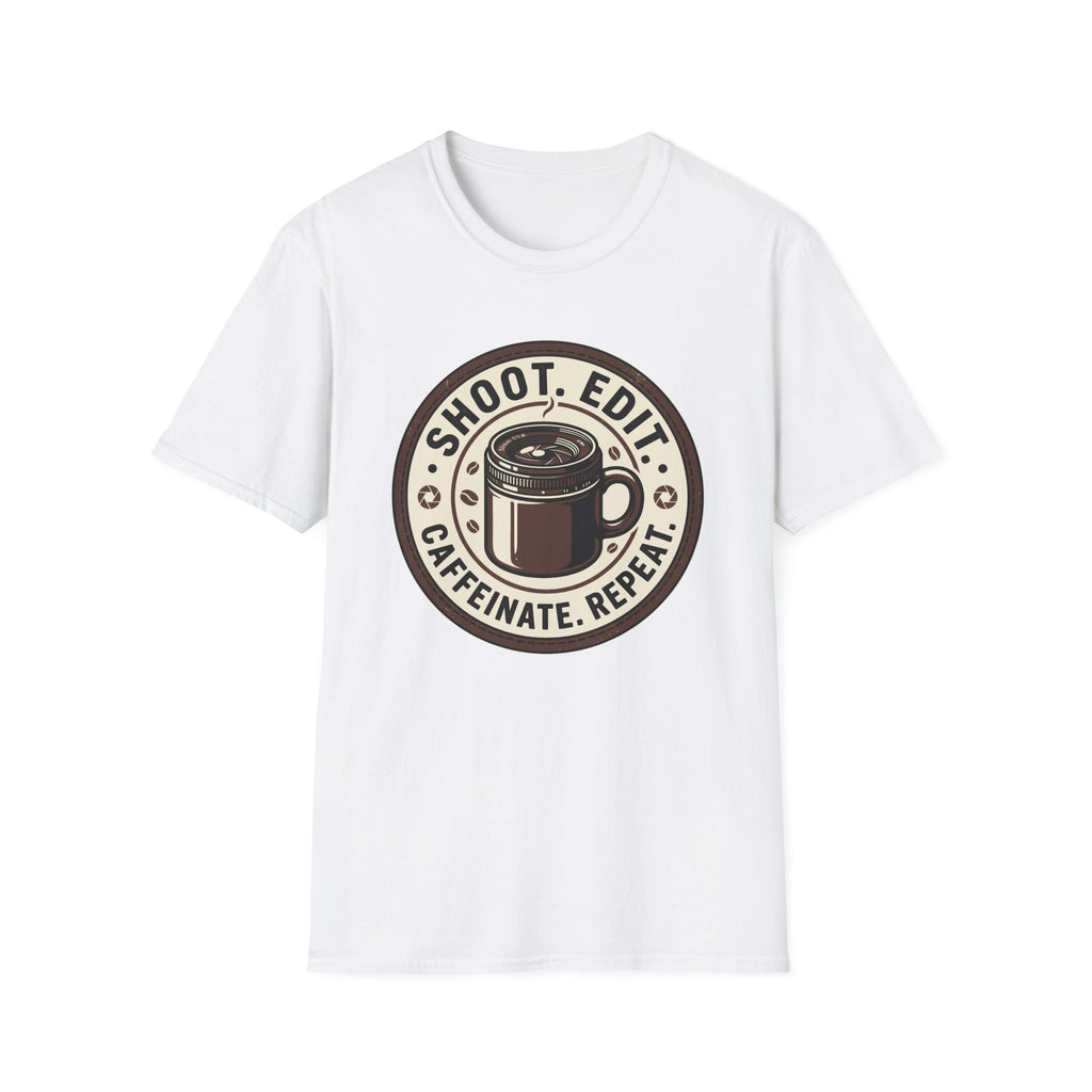 Shoot Edit Caffeinated Repeat T-Shirt