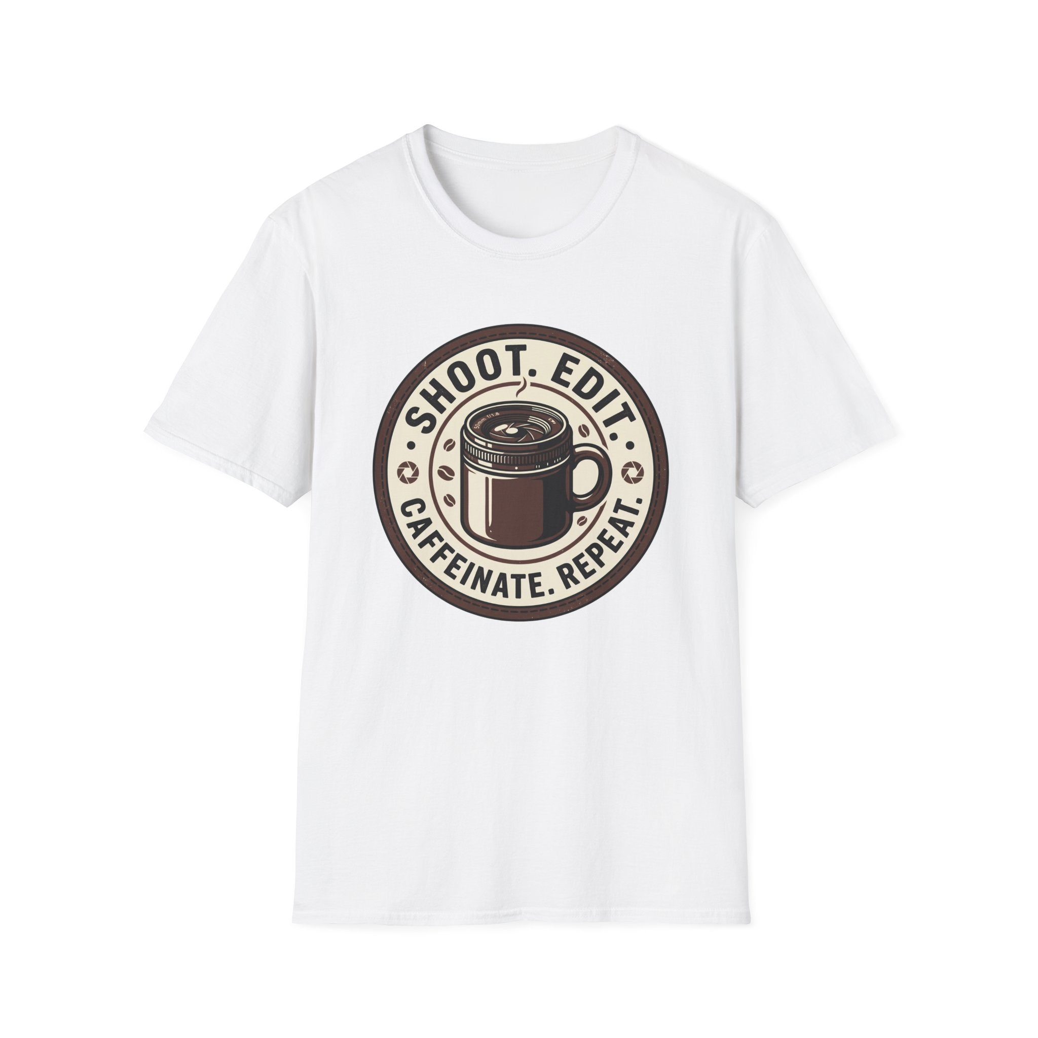 Shoot Edit Caffeinated Repeat T-Shirt