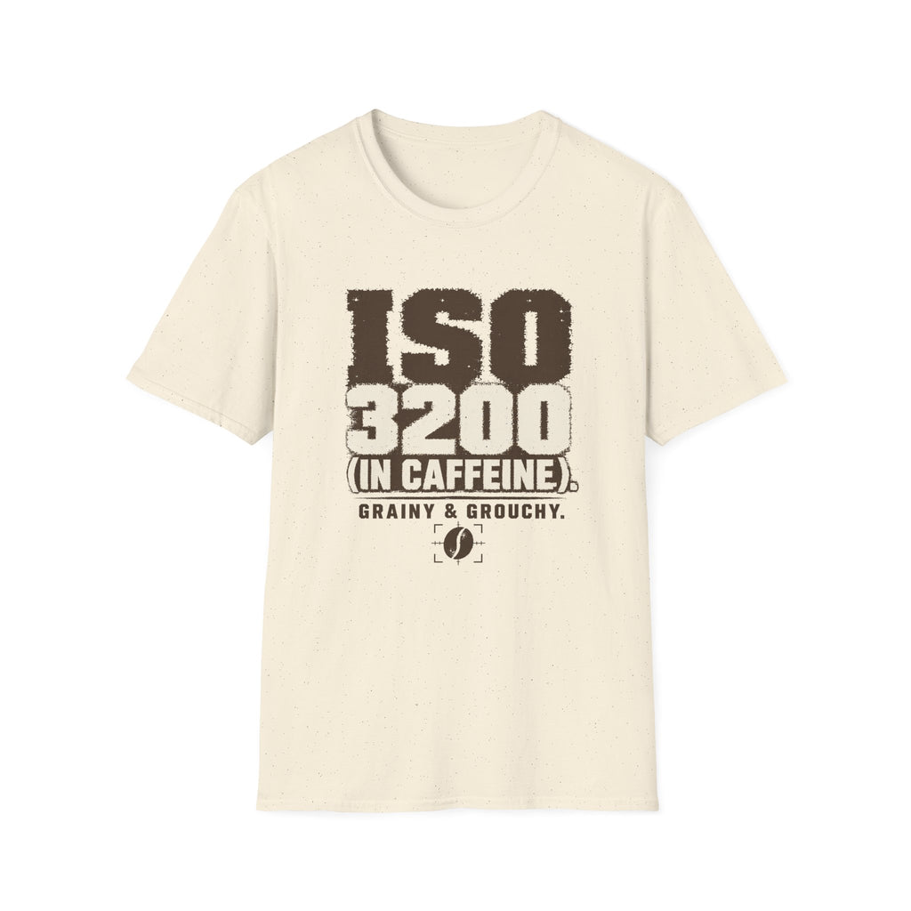 ISO 3200 in Caffeine T-Shirt