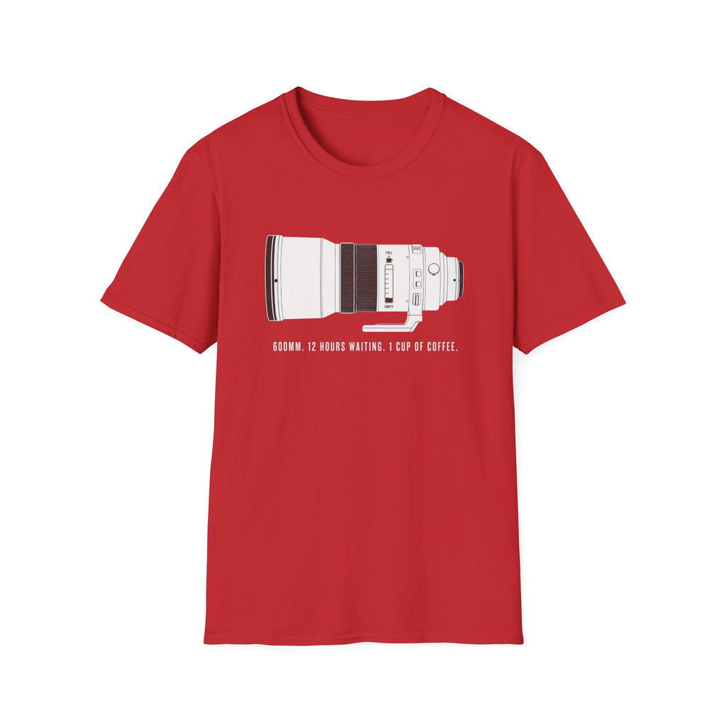 Telephoto Lens With Coffee Motif T-shirt
