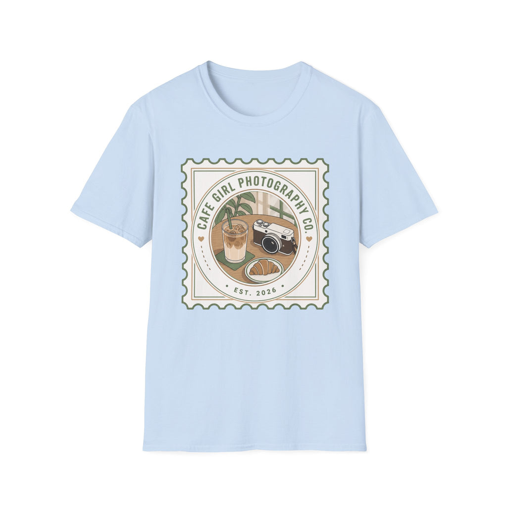 Cafe Girl Photography Badge T-shirt