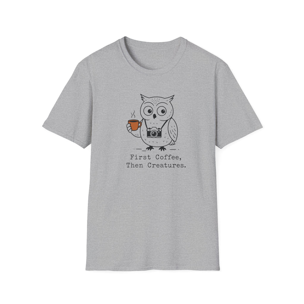 First Coffee, Then Creatures T-shirt
