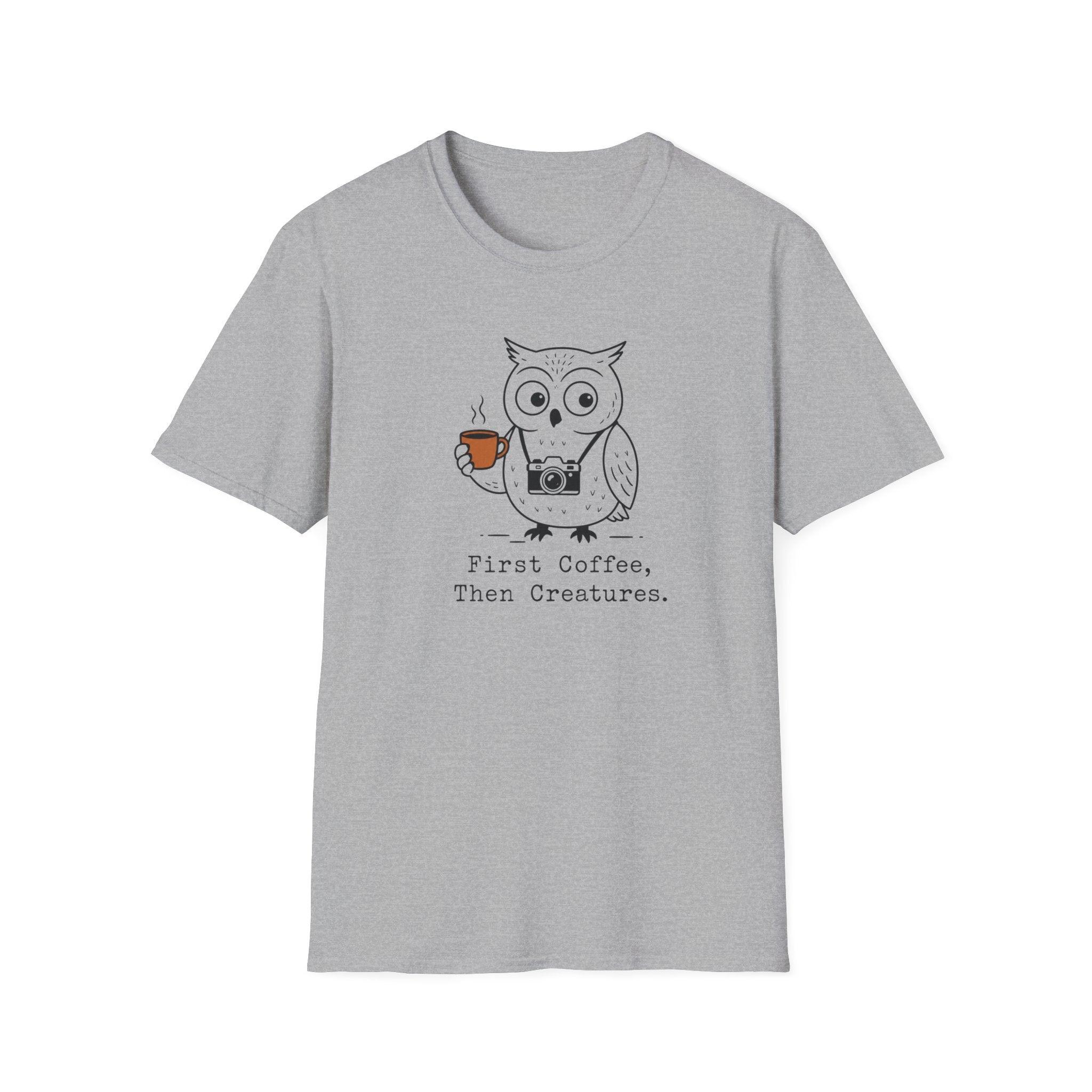 First Coffee, Then Creatures T-shirt