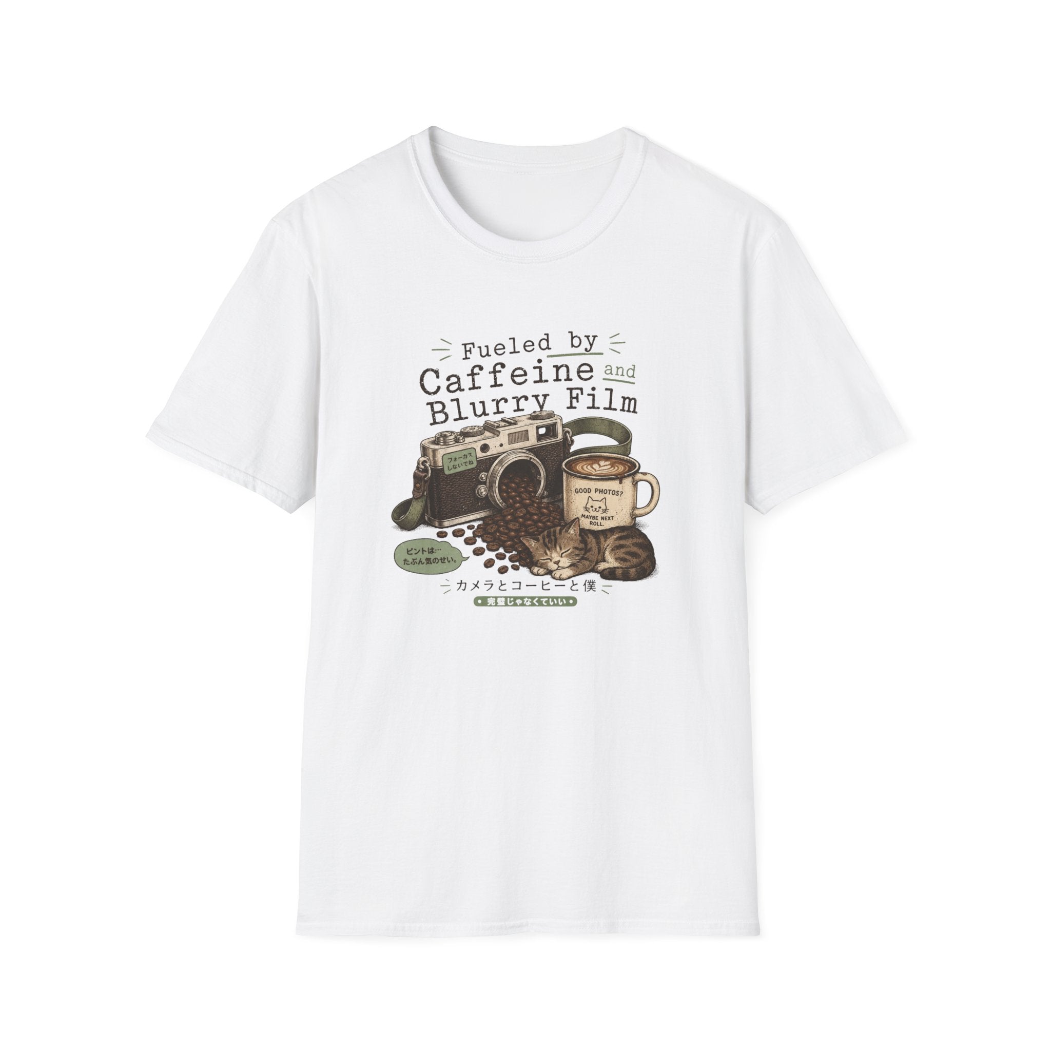 Caffeine, Cameras & Cozy Vibes T-shirt