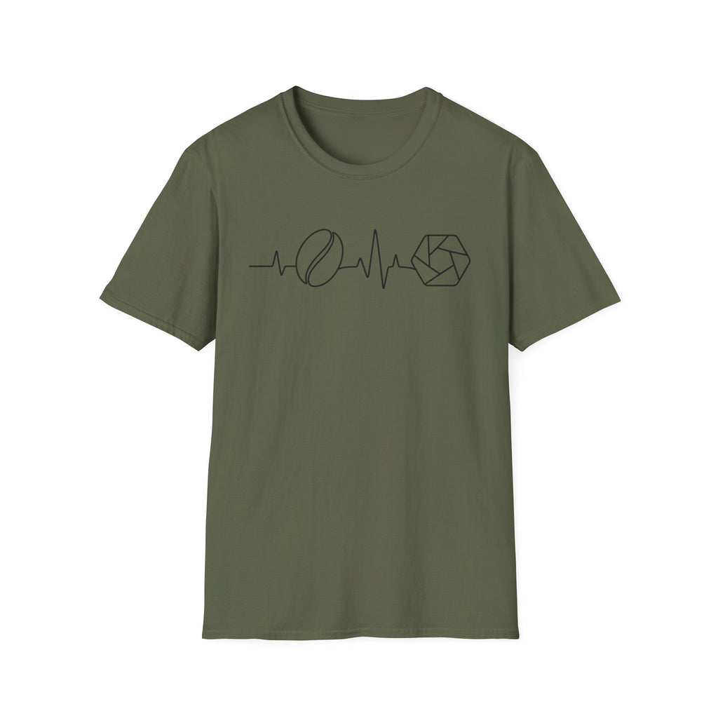 Coffee Lens Heartbeat T-Shirt