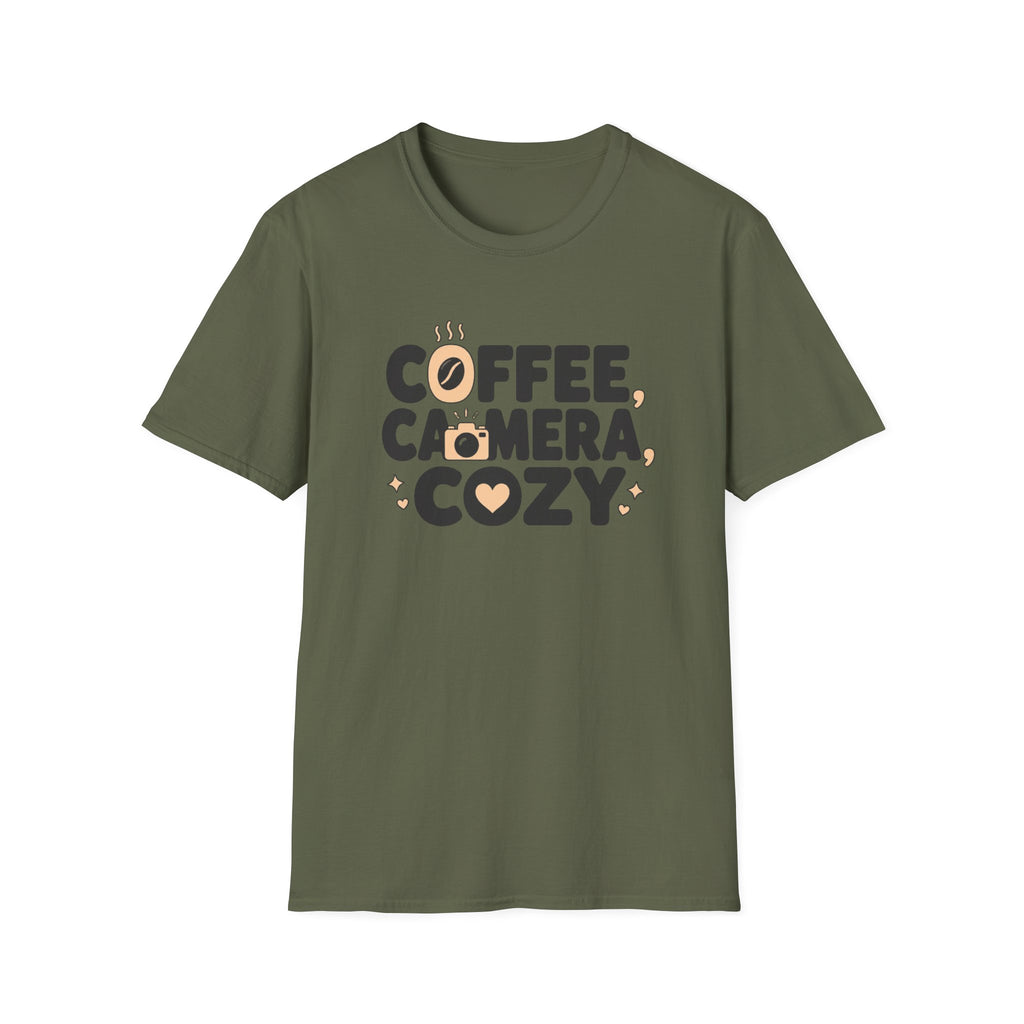Coffee Camera Cozy Vibes T-shirt