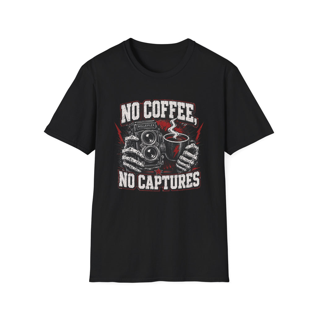 No Coffee, No Captures T-Shirt