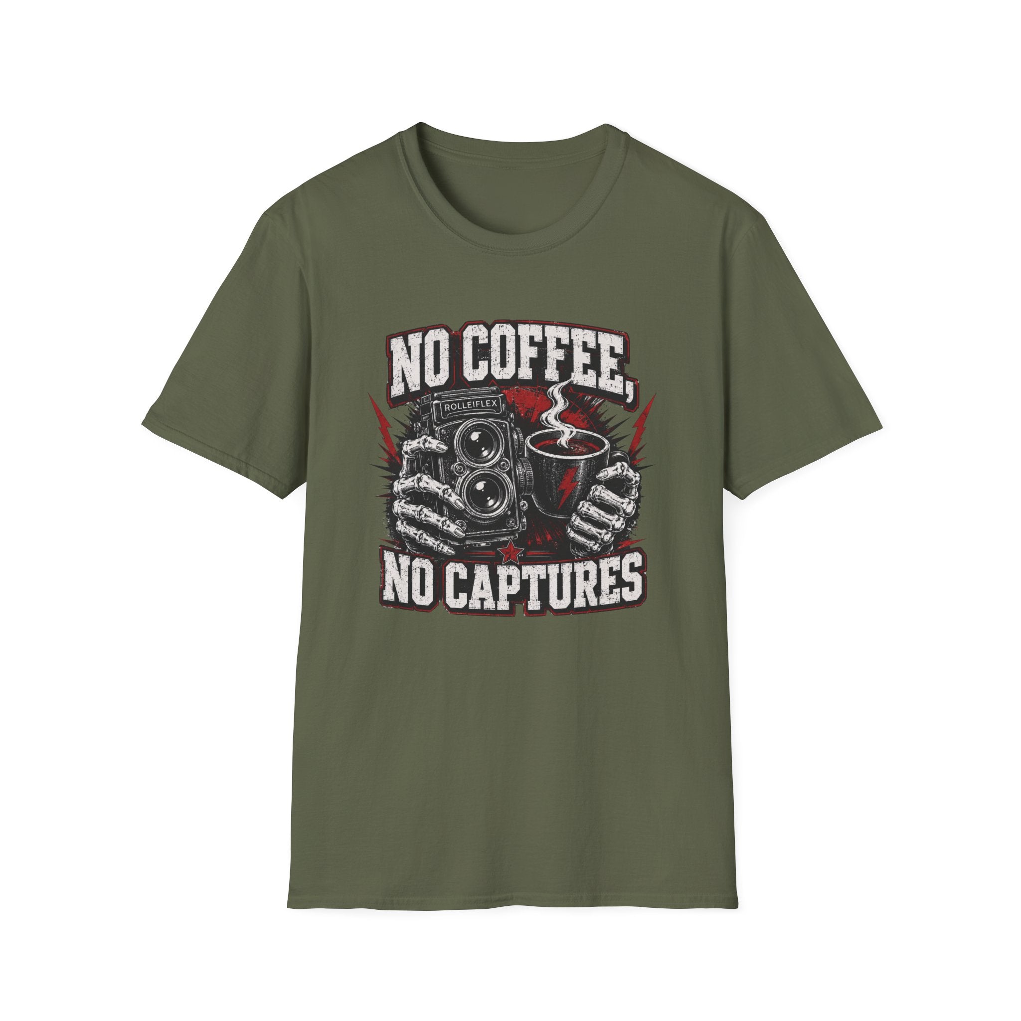 No Coffee, No Captures T-Shirt