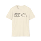 Camera Coffee Line Art T-Shirt