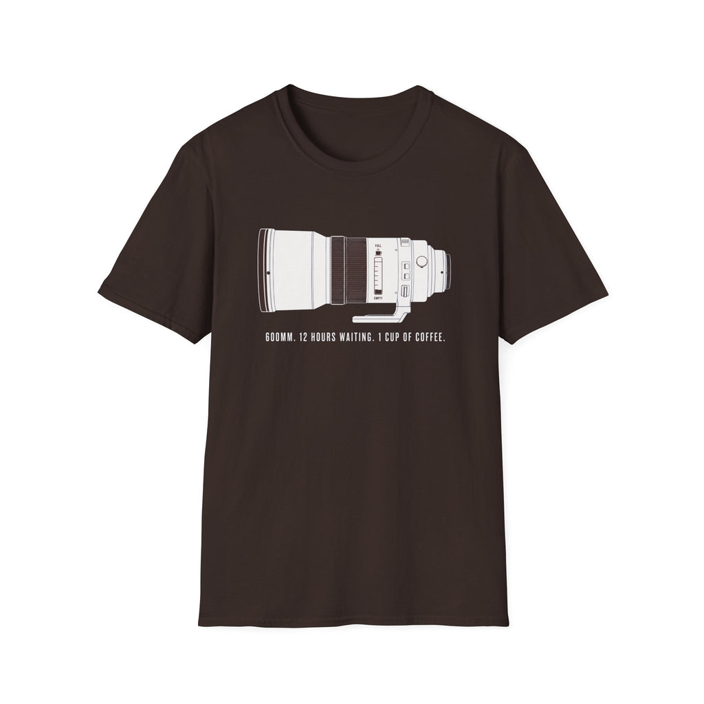 Telephoto Lens With Coffee Motif T-shirt