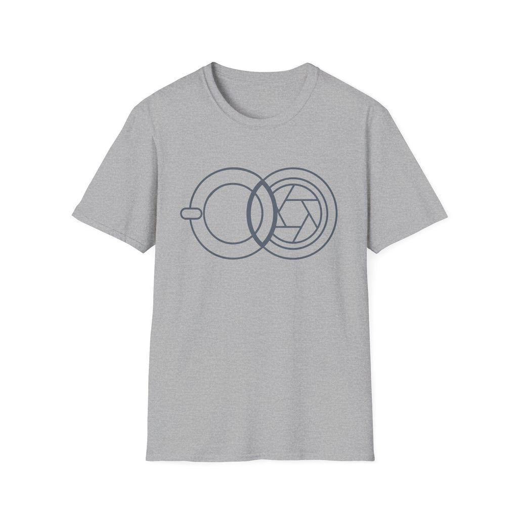 Geometric Cup & Lens Line T-Shirt