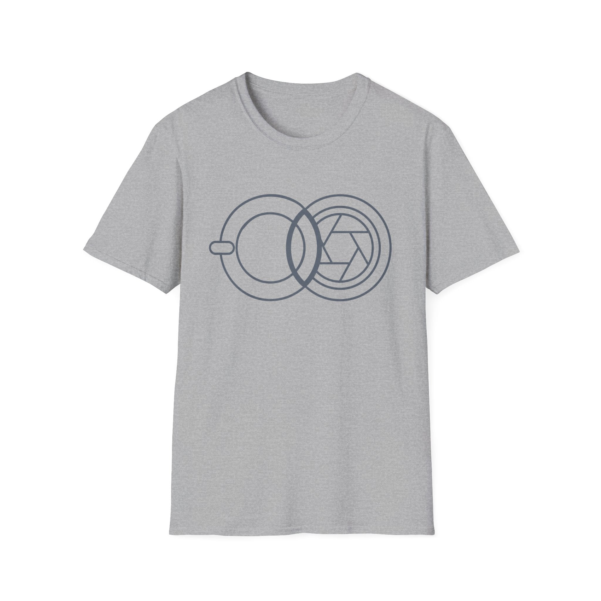 Geometric Cup & Lens Line T-Shirt
