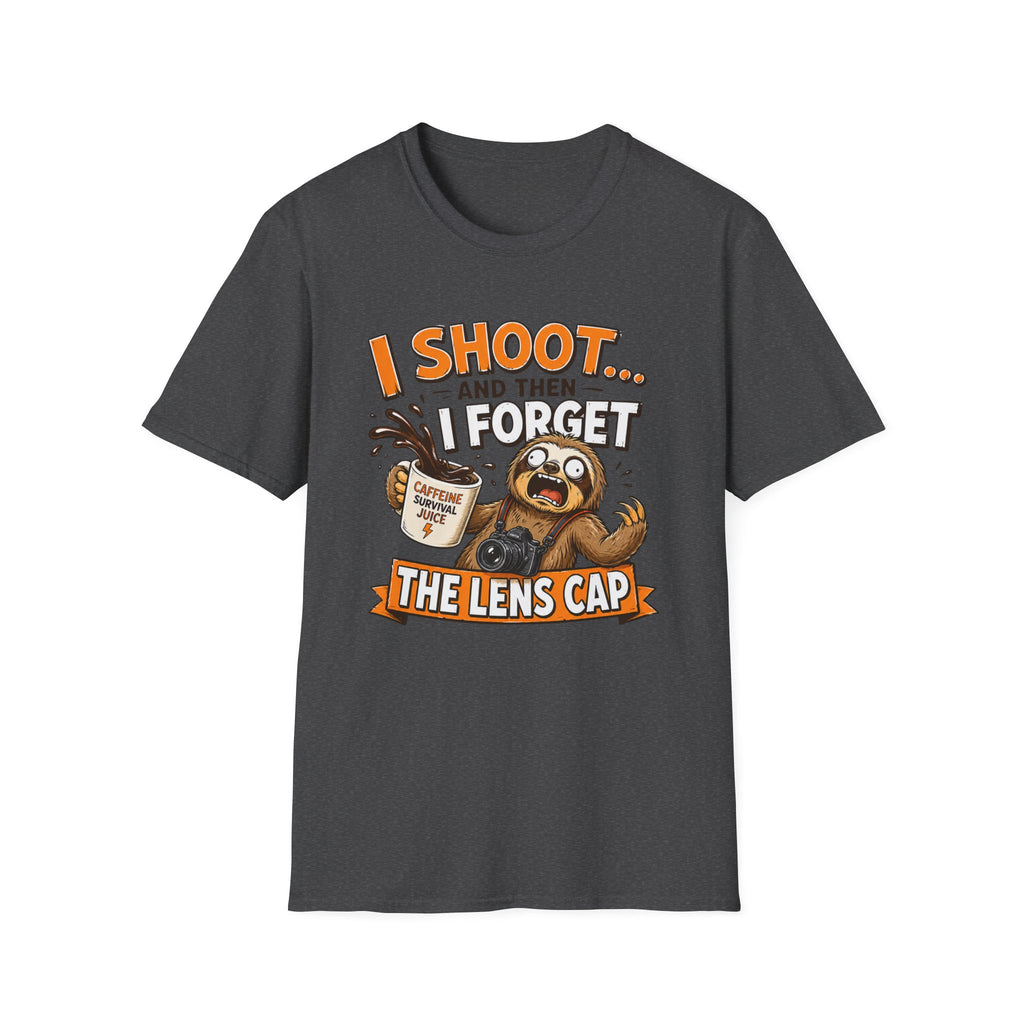 I Shoot & Then Forget the Lens Cap T-Shirt