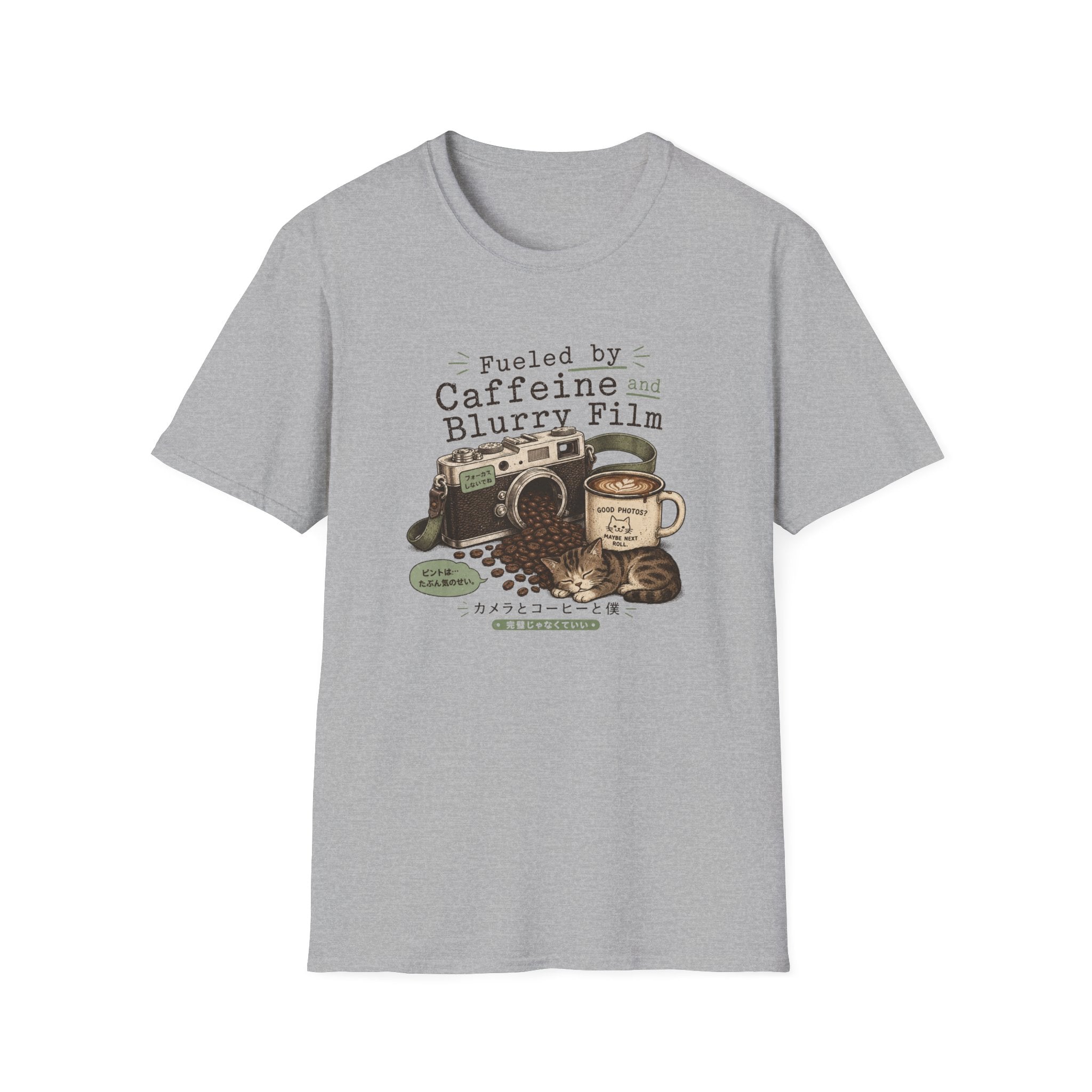 Caffeine, Cameras & Cozy Vibes T-shirt
